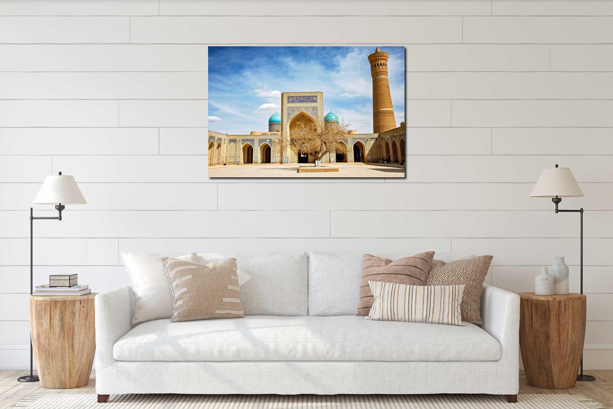 Canvas above sideboard for size context