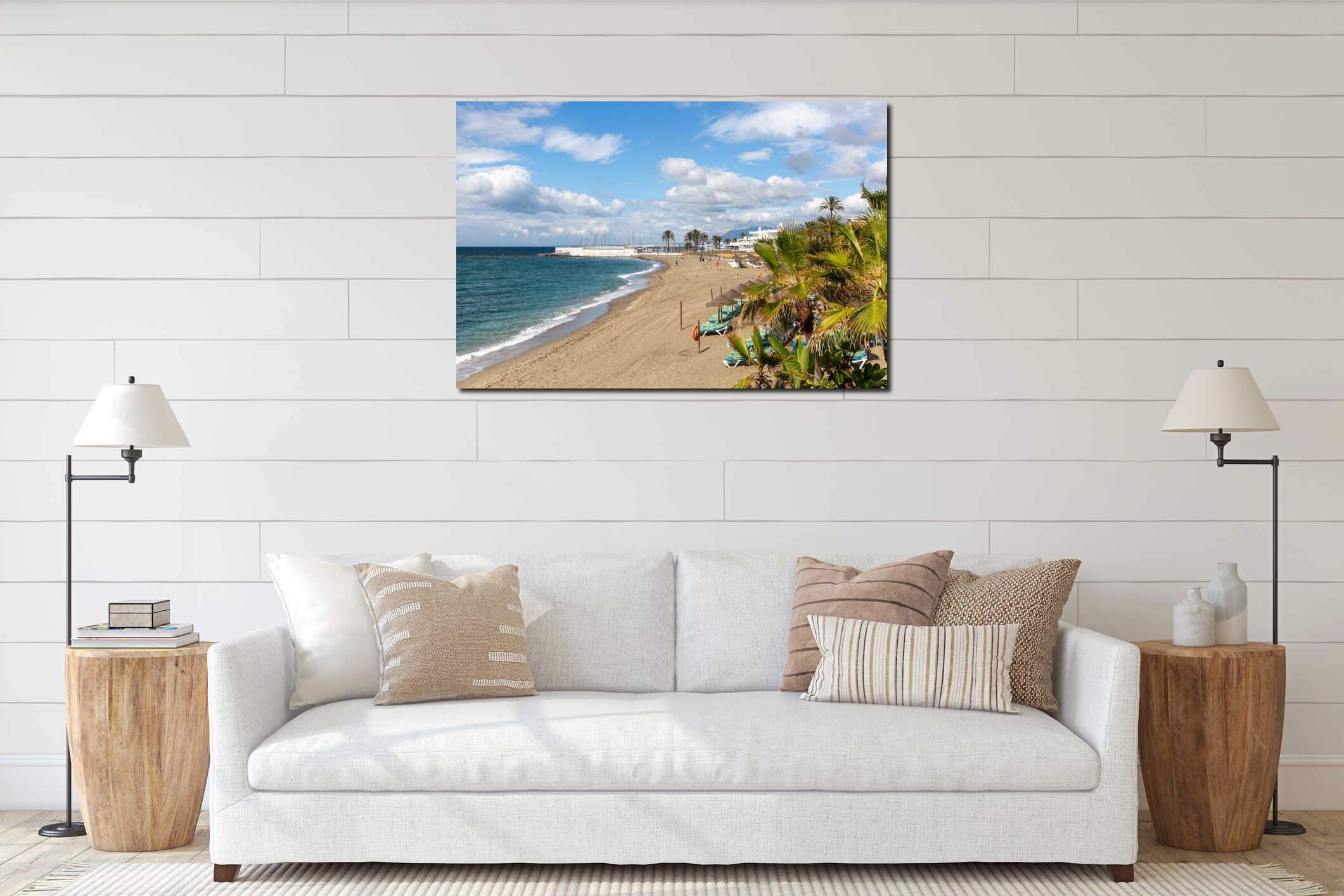 Canvas above sideboard for size context