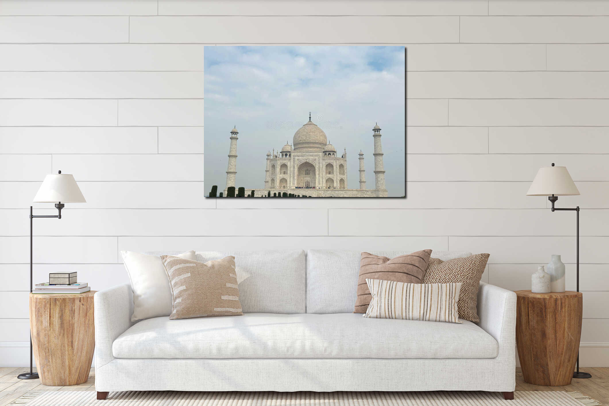 Marvel in Marble - Exploring the Architectural Grandeur of the Taj Mahal, Agra, India interior mockup