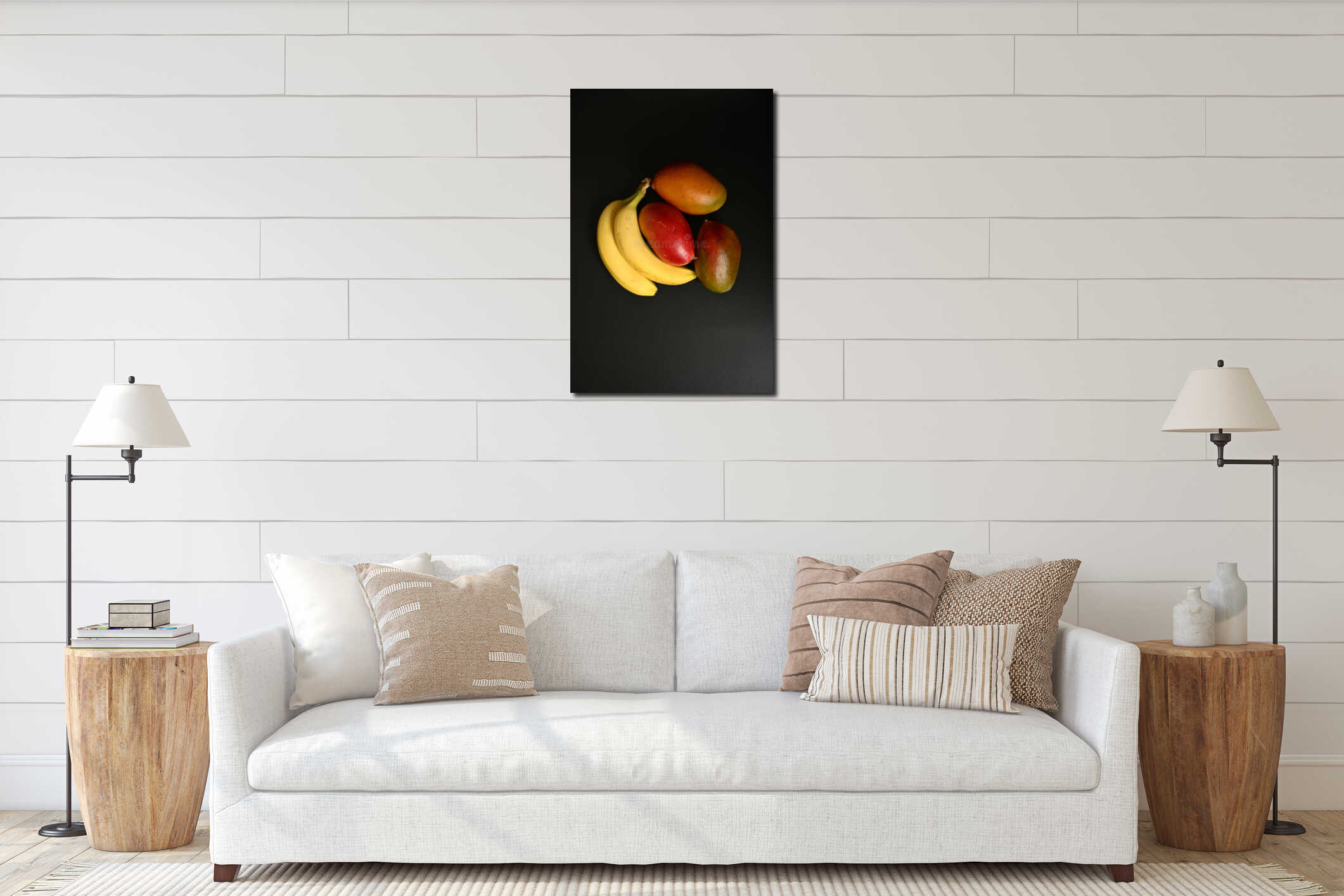 Canvas above sideboard for size context