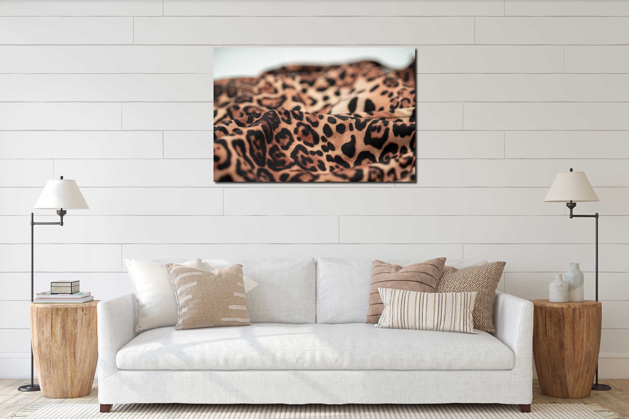 Canvas above sideboard for size context