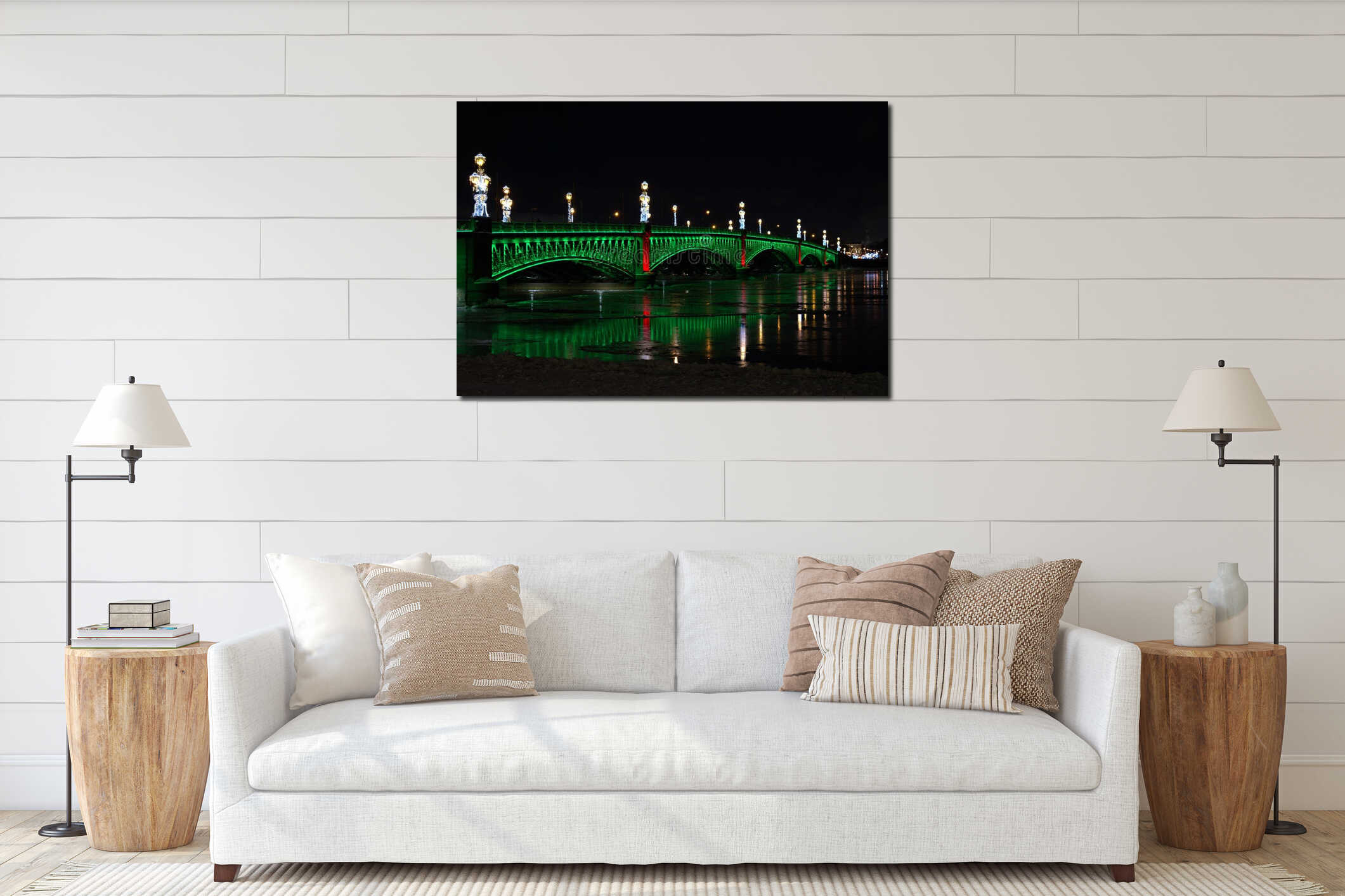 Canvas above sideboard for size context