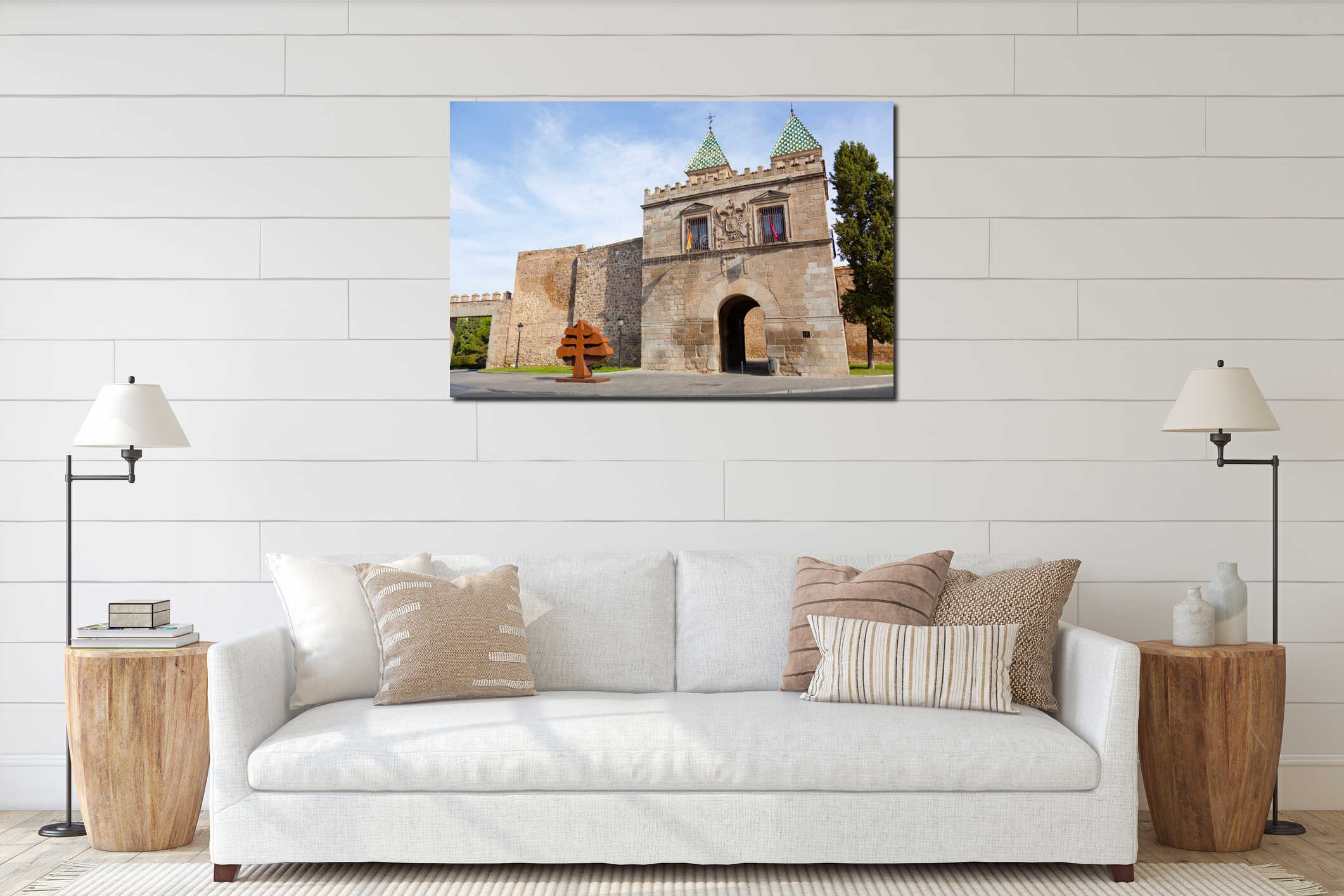 Toledo city, Spain interior mockup