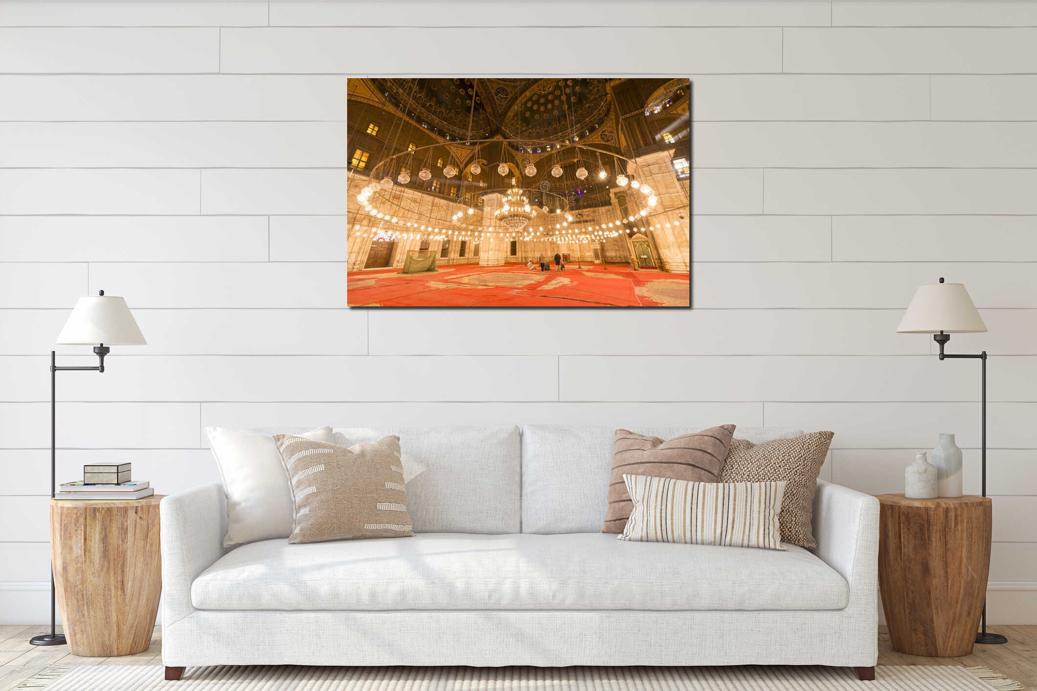Inside of the mosque of Muhammad Ali, Saladin Citadel of Cairo interior mockup