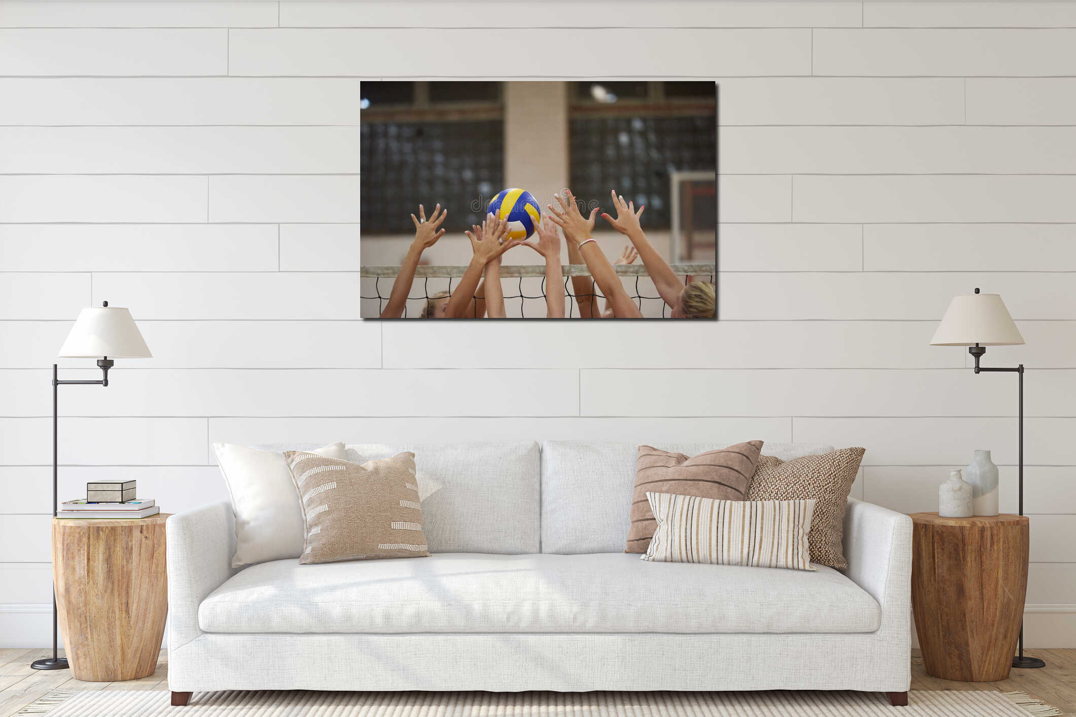 Volleyball interior mockup