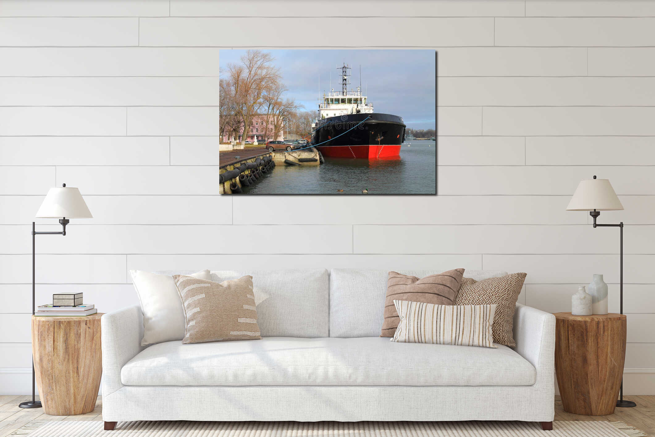 VTN-74 - the multipurpose vessel of complex port service interior mockup