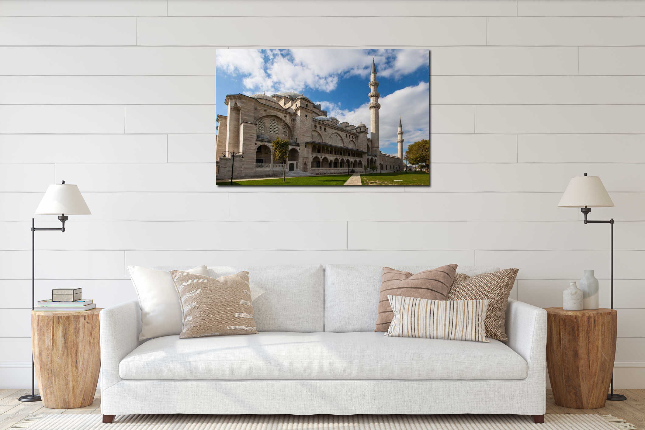 Exterior of Suleymaniye mosque, Istanbul interior mockup