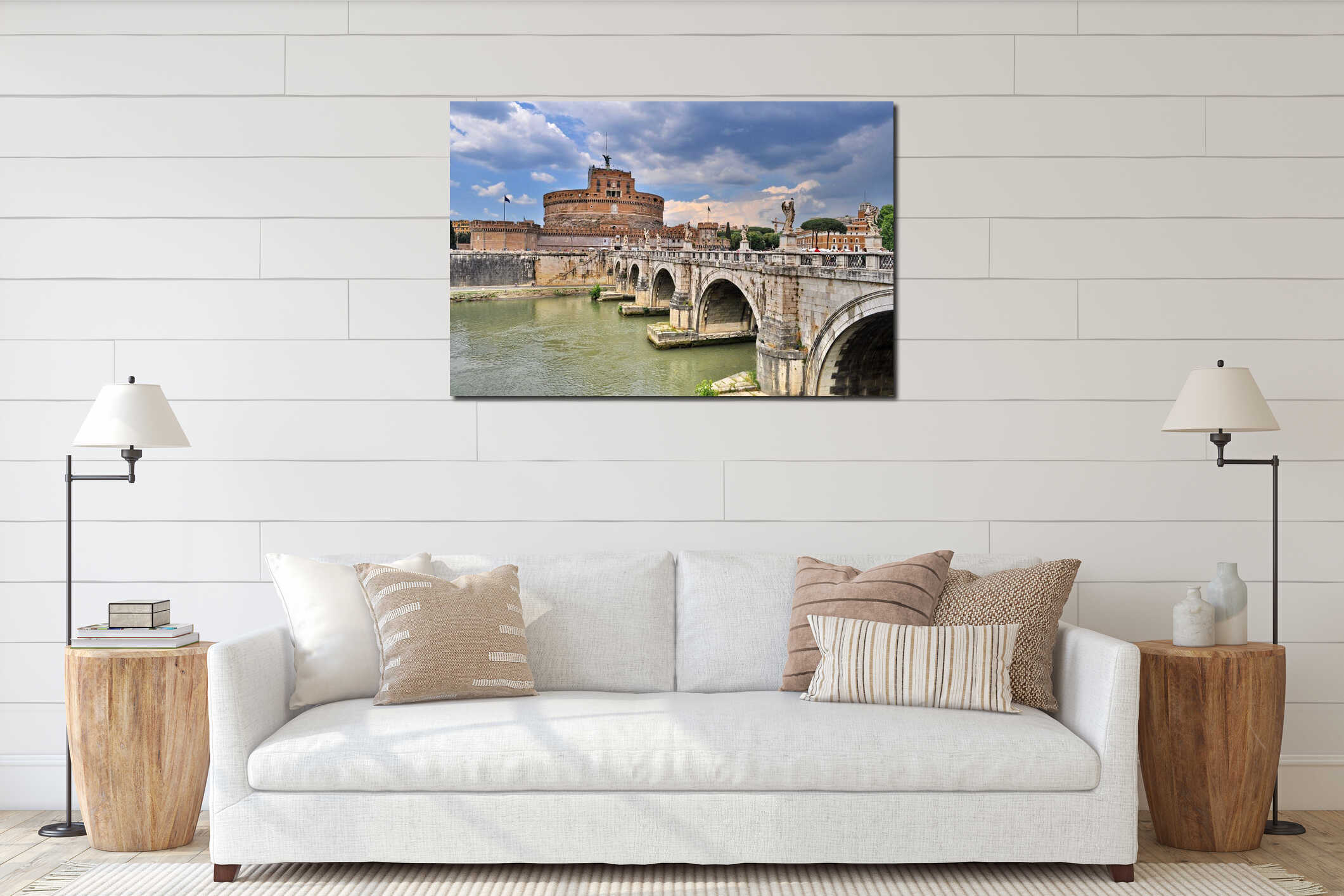 Castel Sant Angelo in Rome, Italy interior mockup