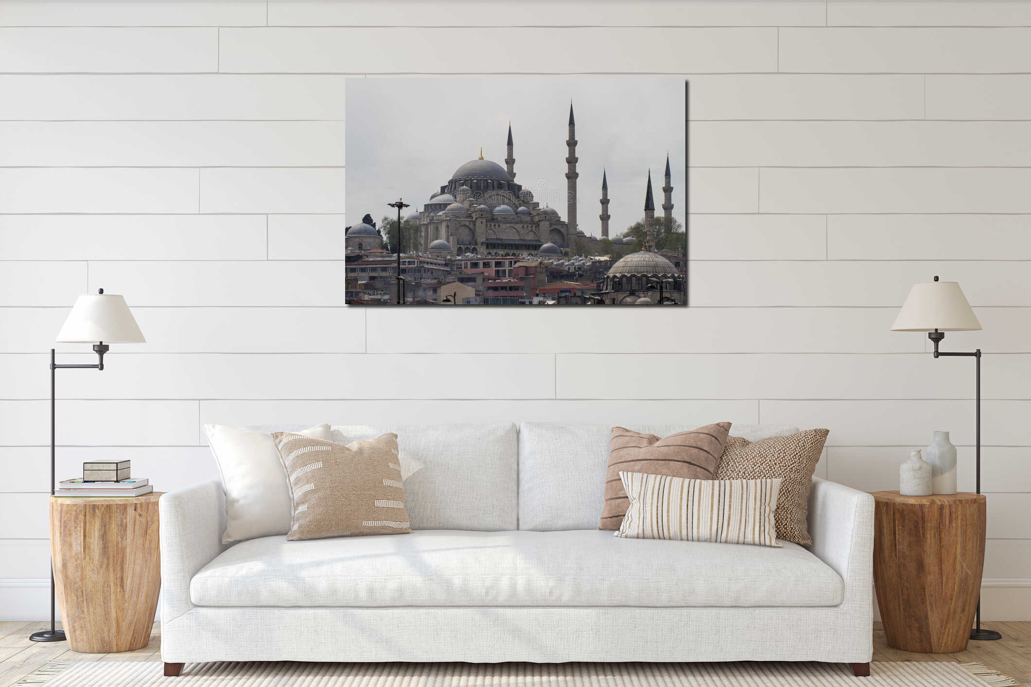 Yeni Cami, New Mosque, Istanbul, Turkey interior mockup