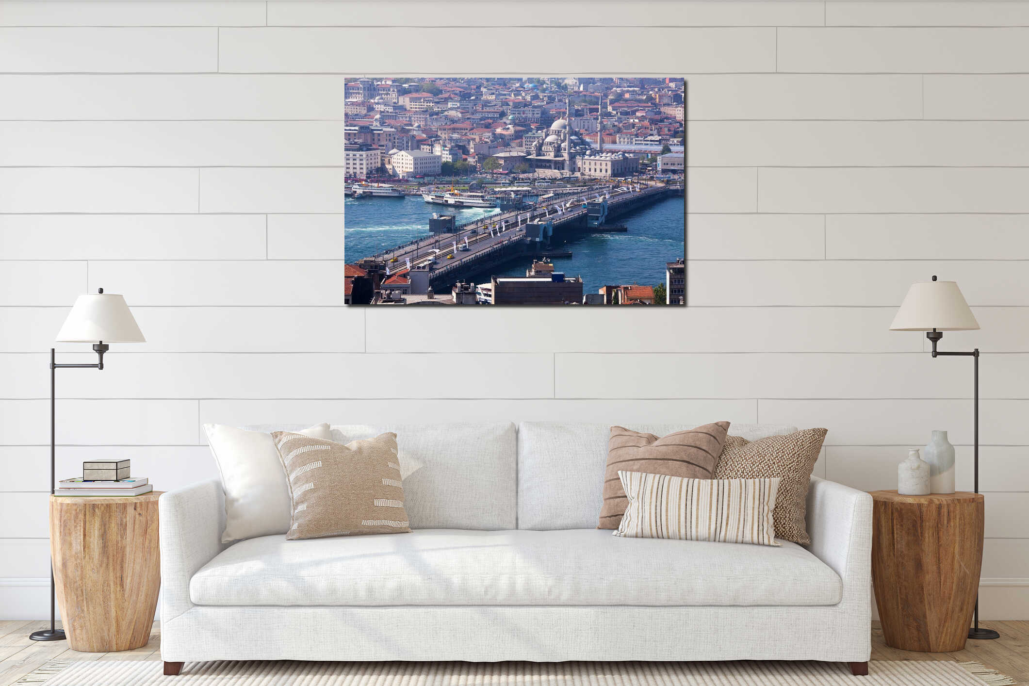 The Galata Bridge and Golden Horn, Istanbul interior mockup