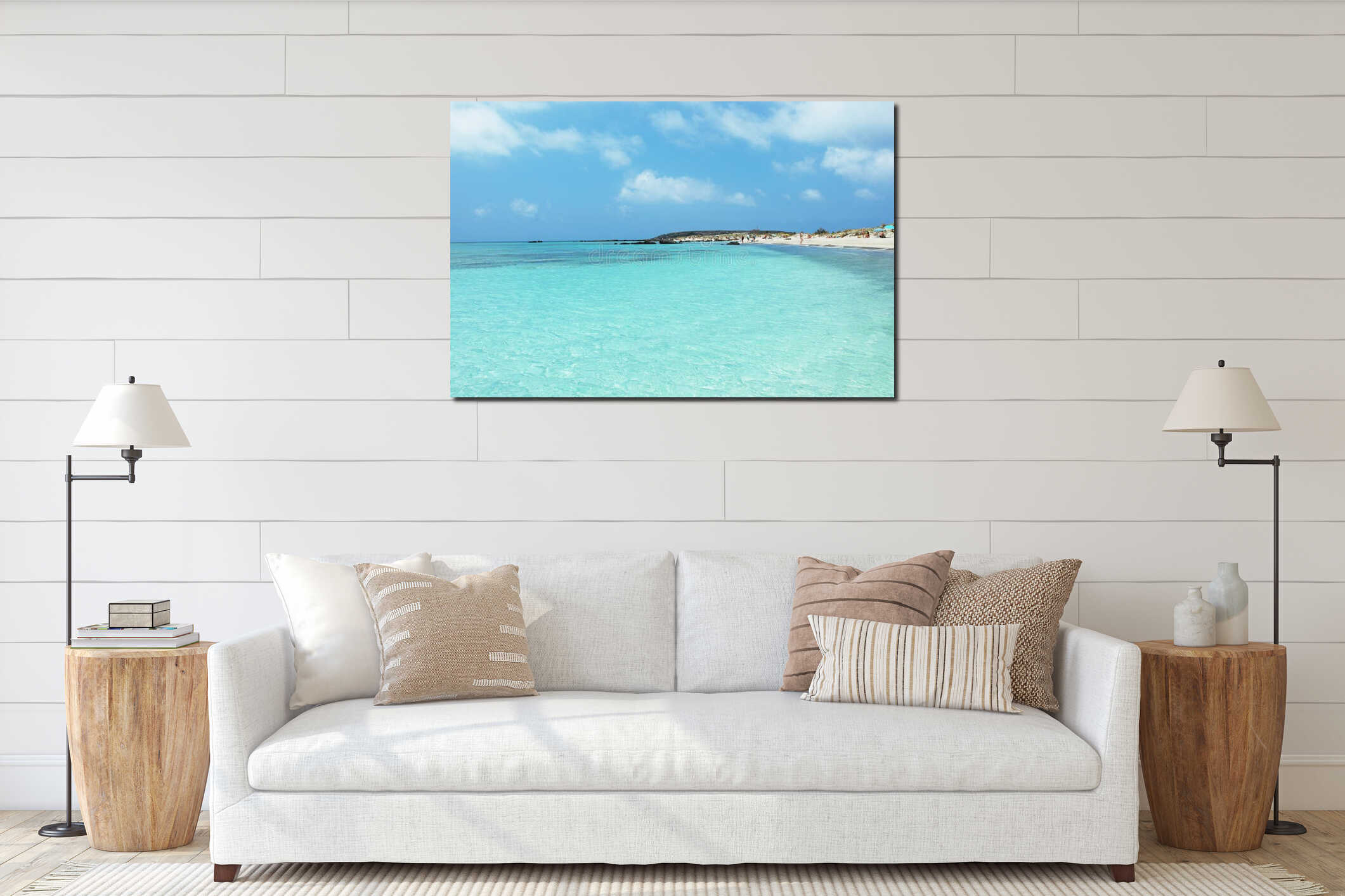 Crete Island Beach interior mockup