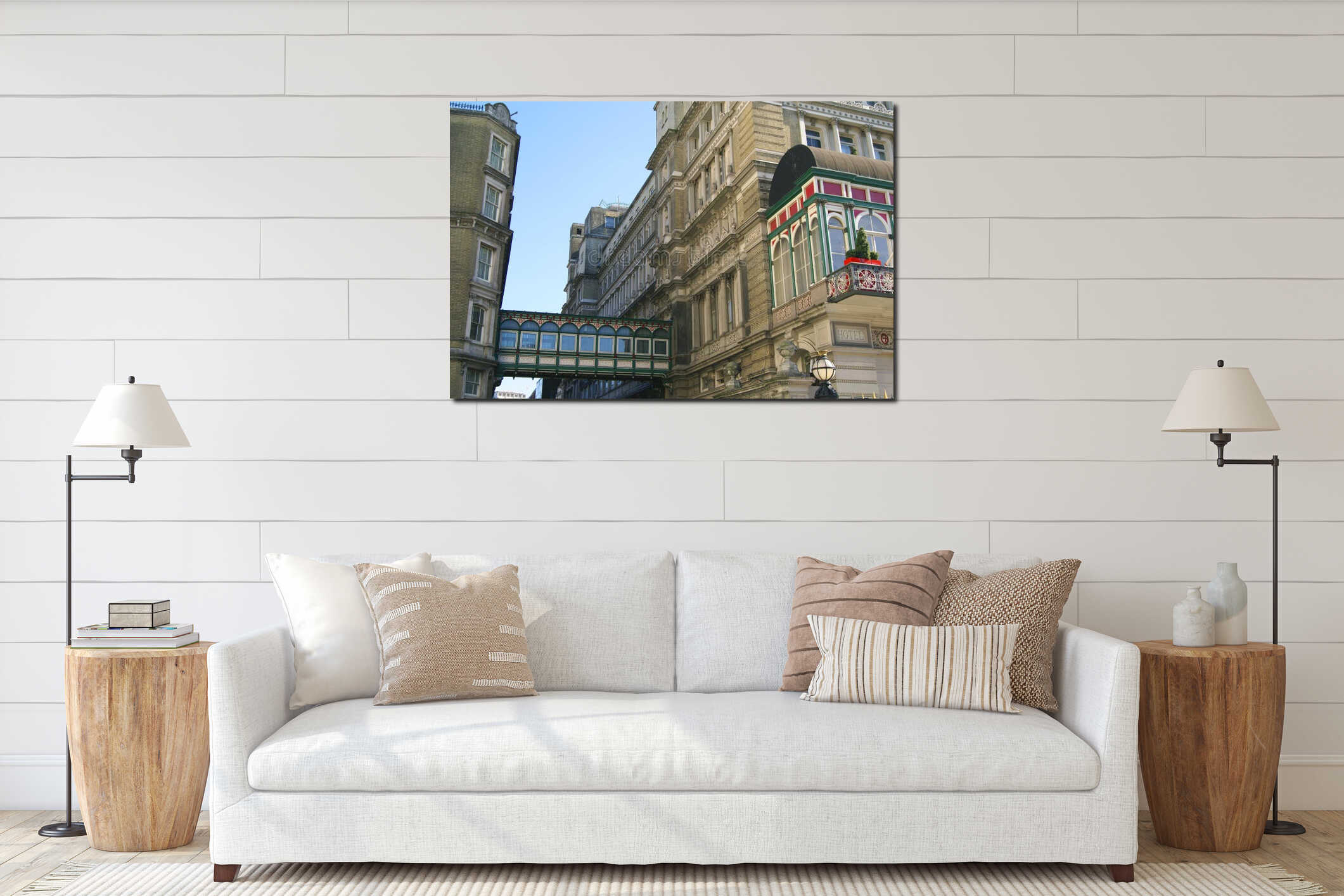 Skyway. skybirdge. corridor. bridge. interior mockup