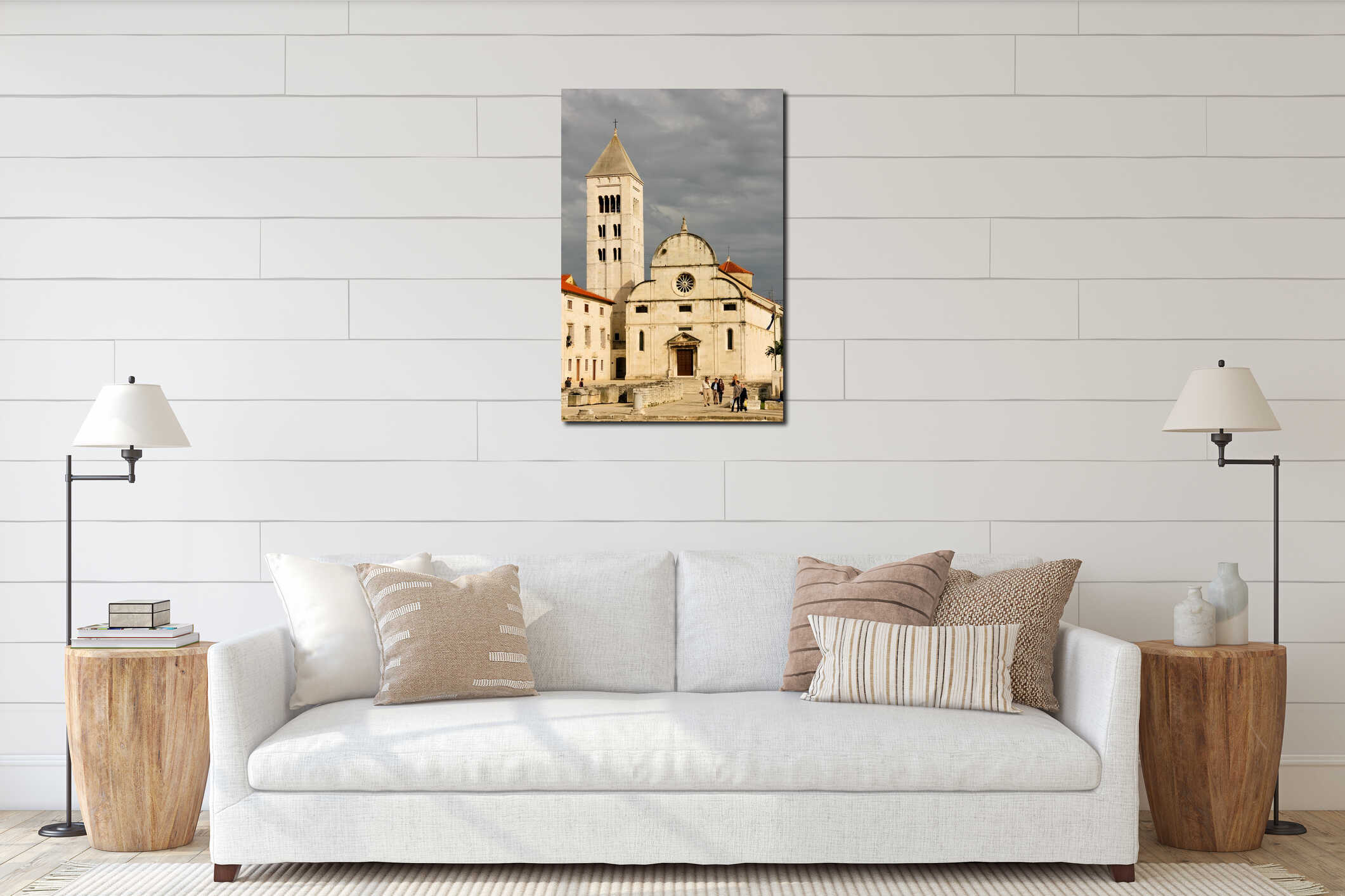 St Mary church and monastery. Zadar. Croatia. interior mockup