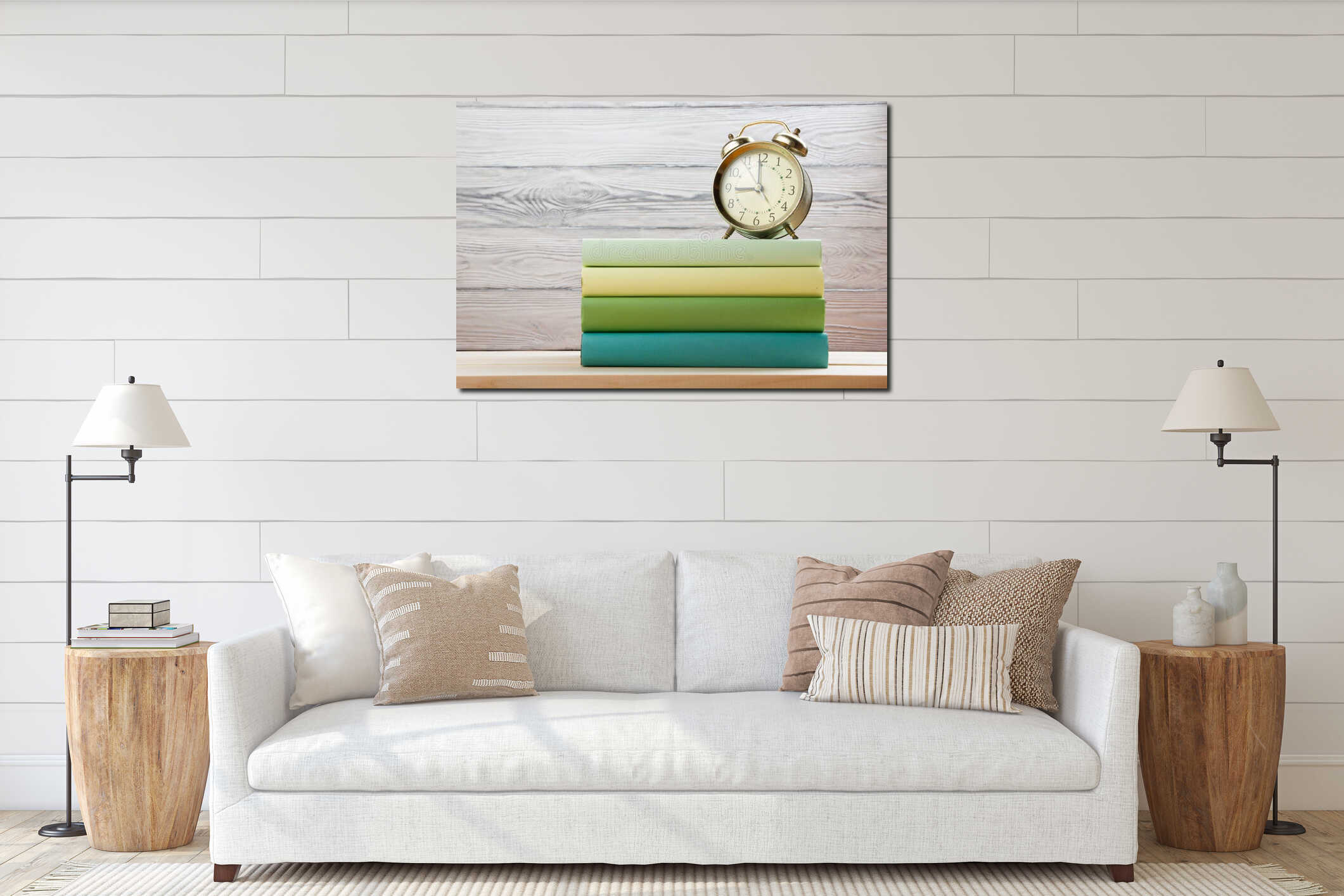 Canvas above sideboard for size context