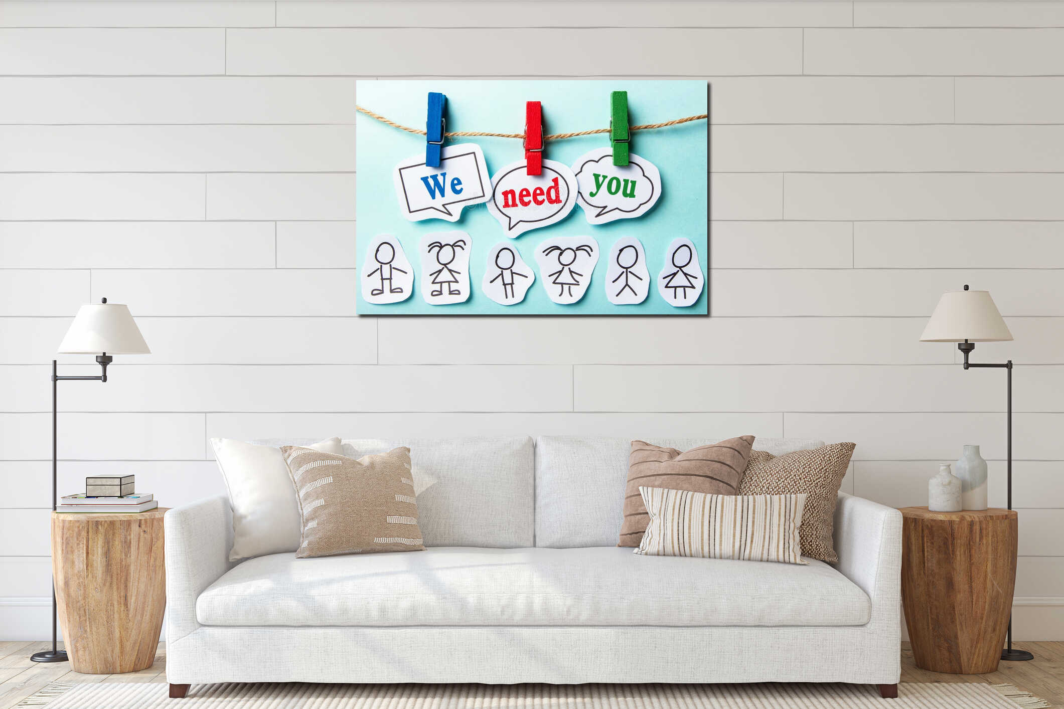 We need you interior mockup