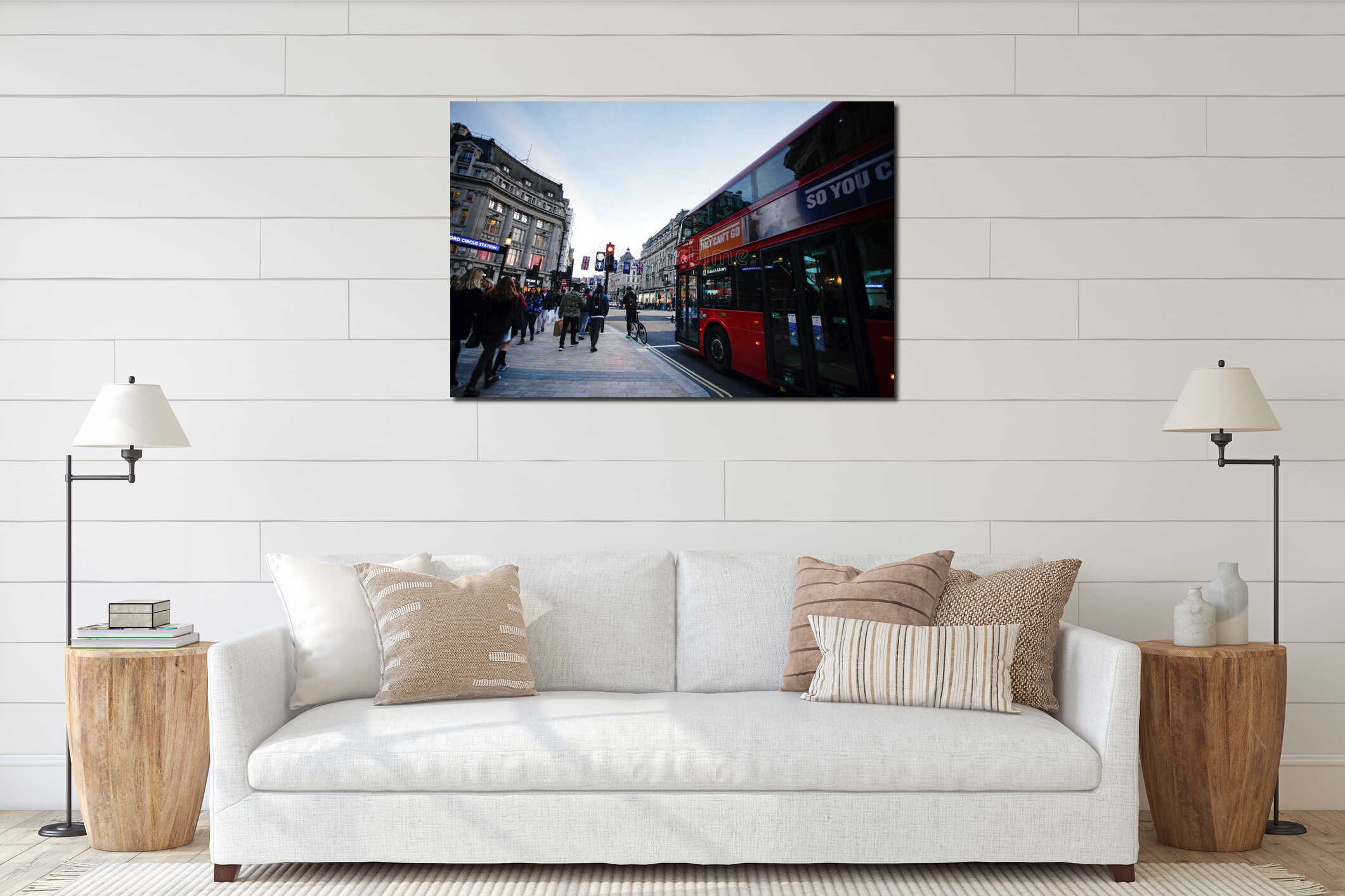 LONDON, ENGLAND - OCTOBER 30, 2015: Oxford street on sale season interior mockup