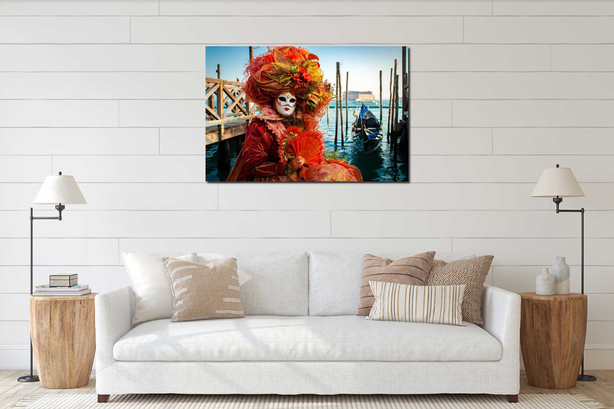 Venice Carnival costume interior mockup