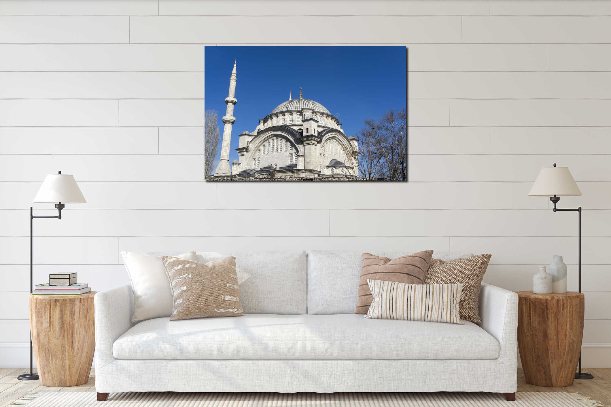 Nuruosmaniye Mosque, Istanbul, Turkey interior mockup