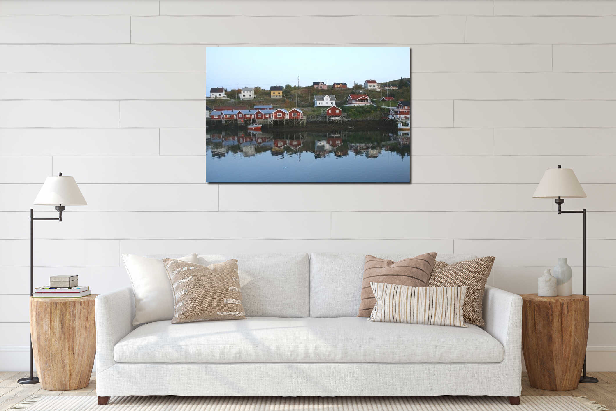 Lofoten islands - Norway interior mockup