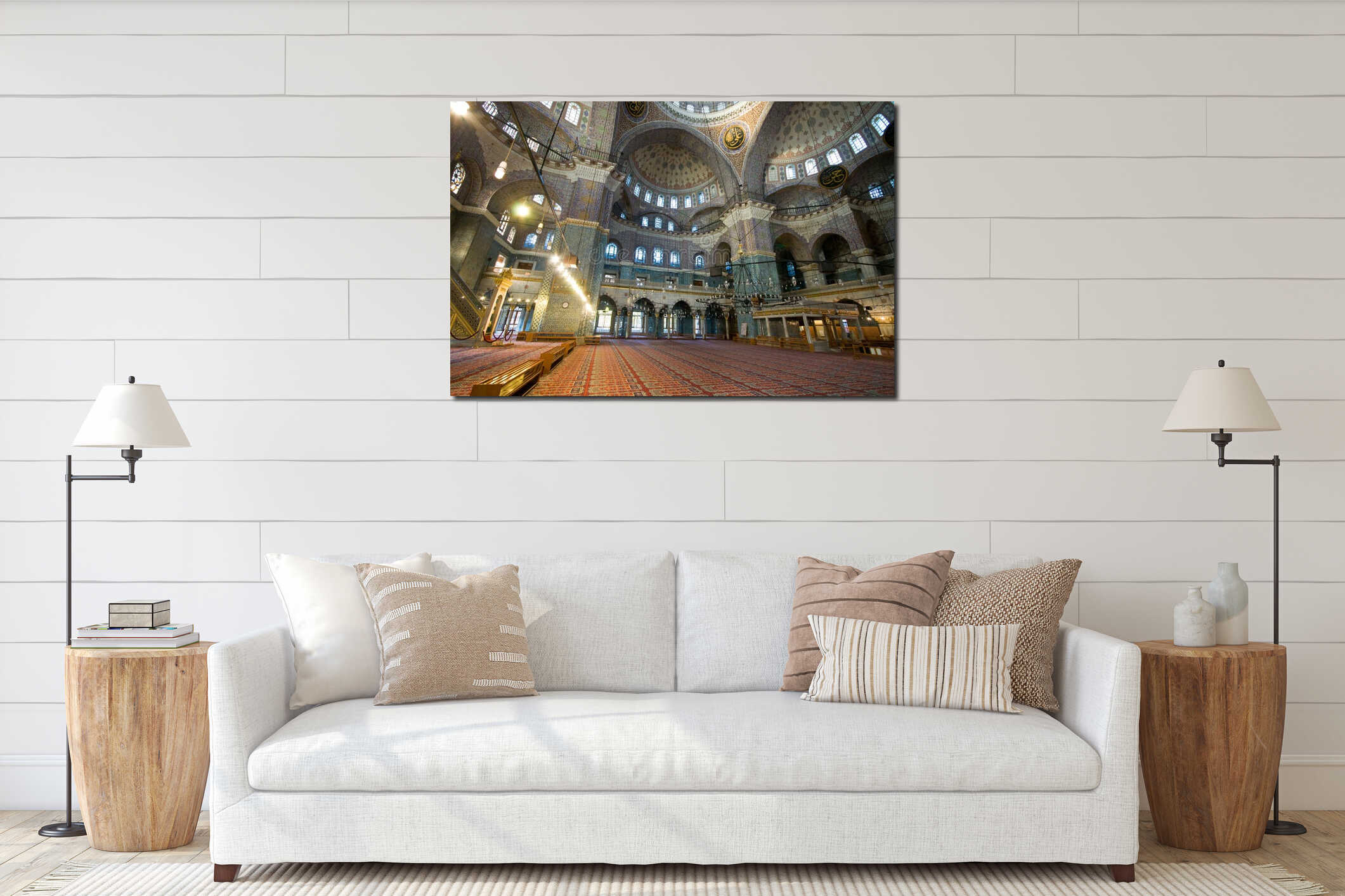 Yeni Cami (New Mosque) in Istanbul, Turkey interior mockup