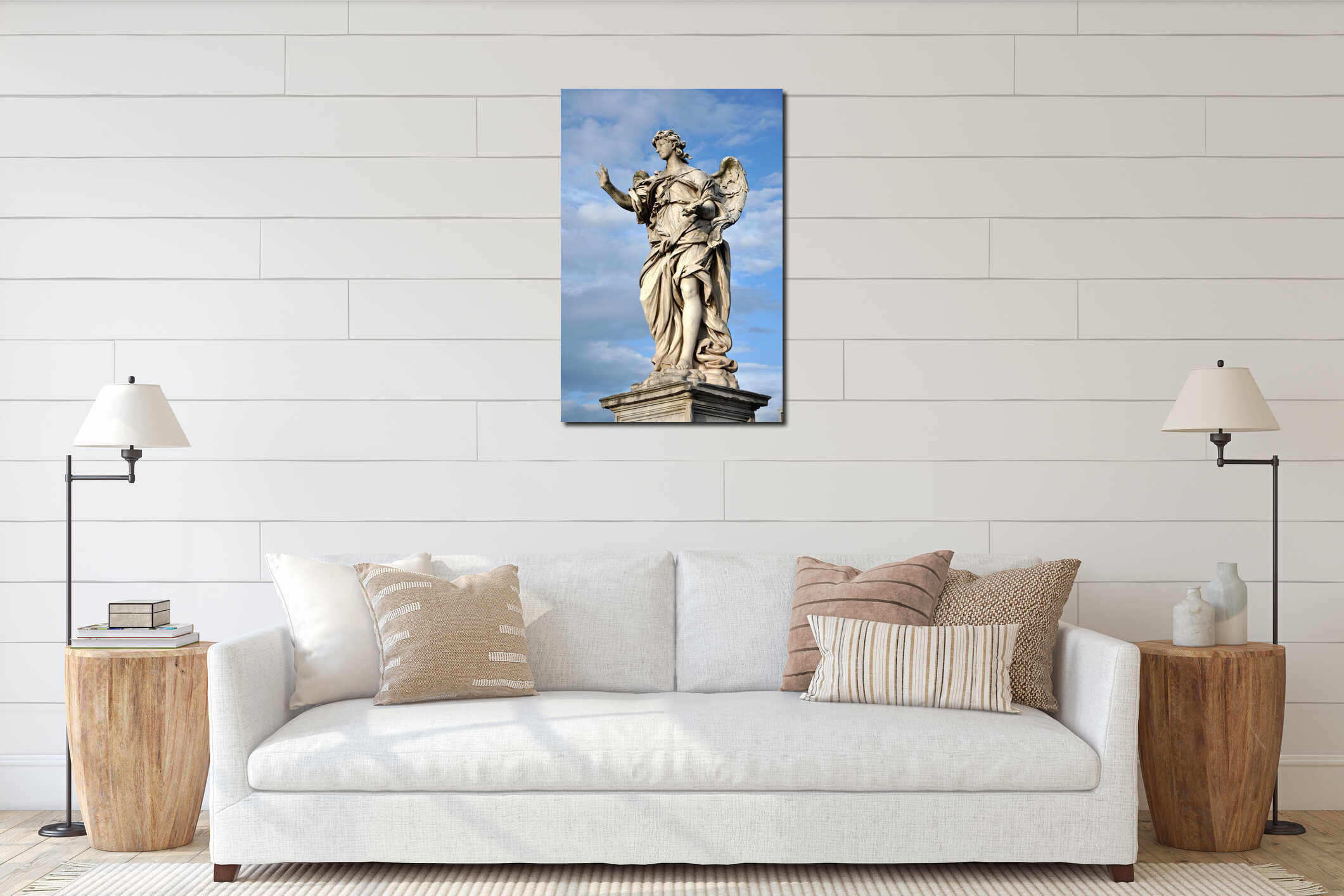 Angel with the Nails. Statue on the Ponte Sant' Angelo, R interior mockup