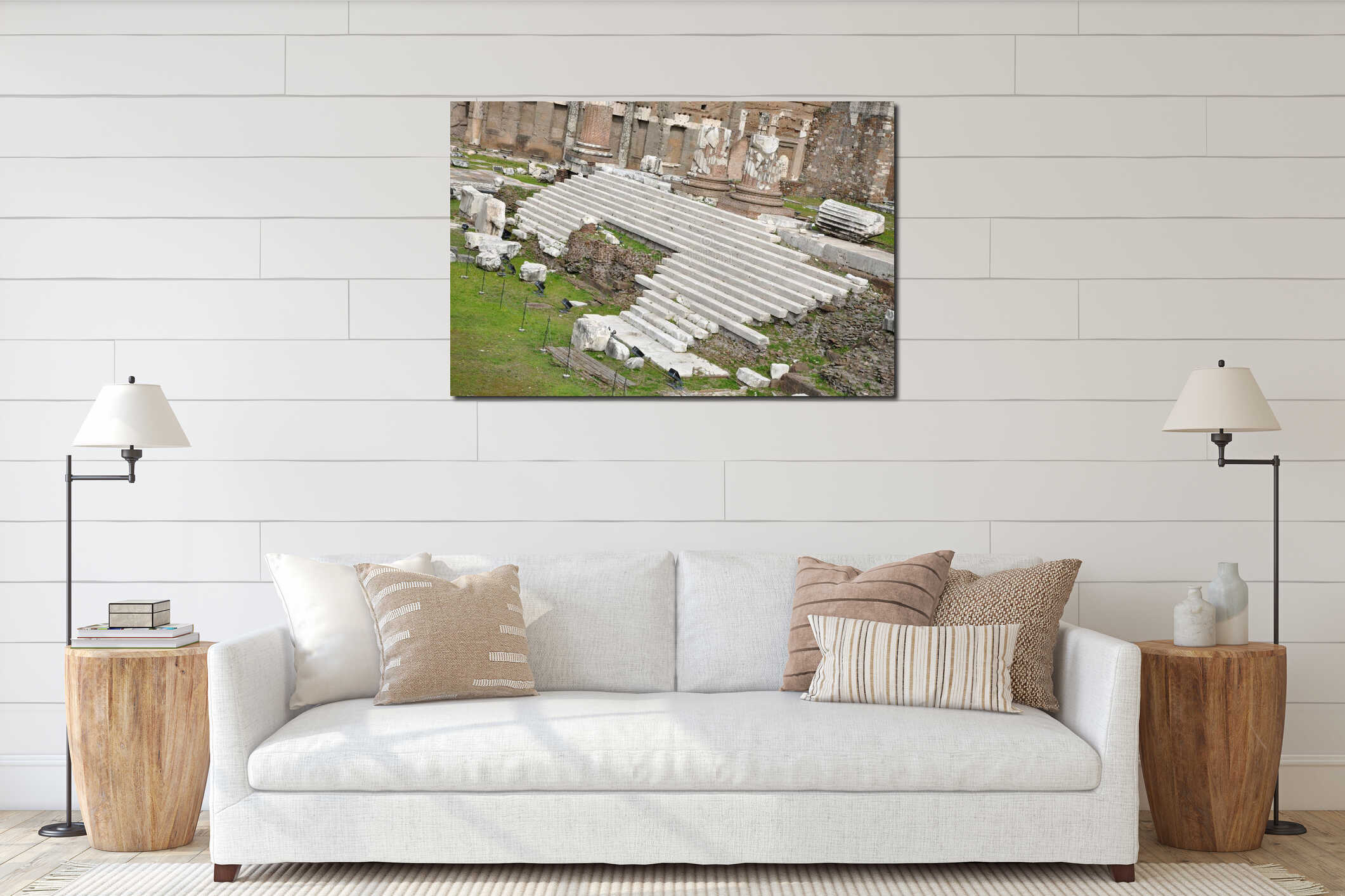 Imperial forum of Emperor Augustus. Rome, Italy interior mockup