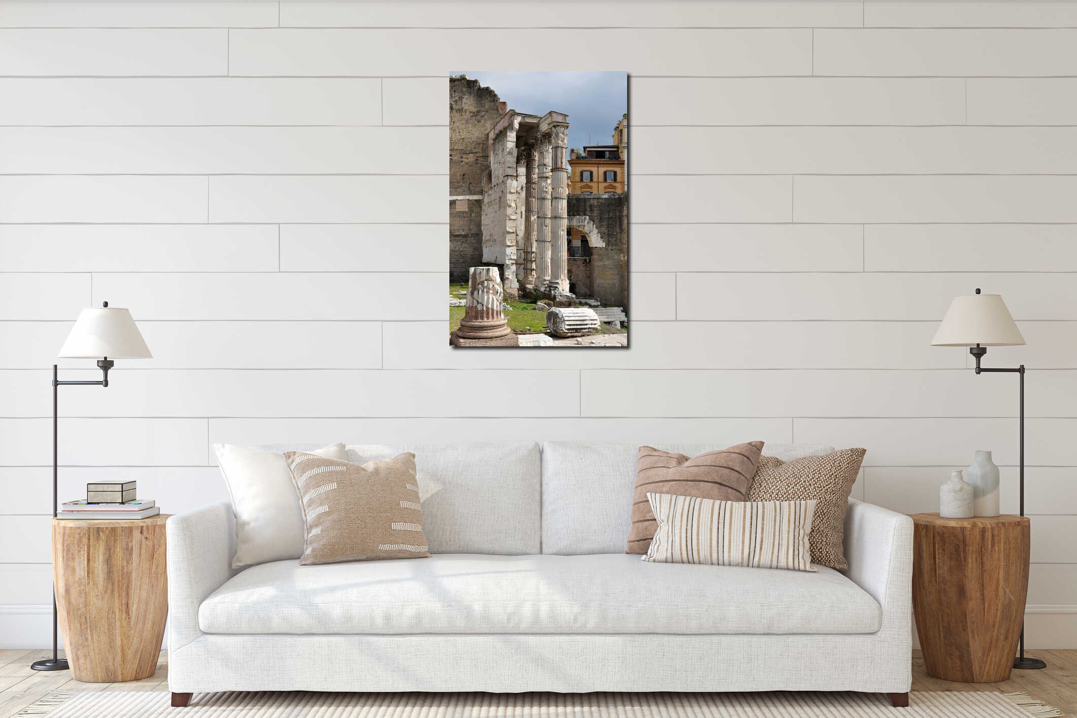 Imperial forum of Emperor Augustus. Rome, Italy interior mockup