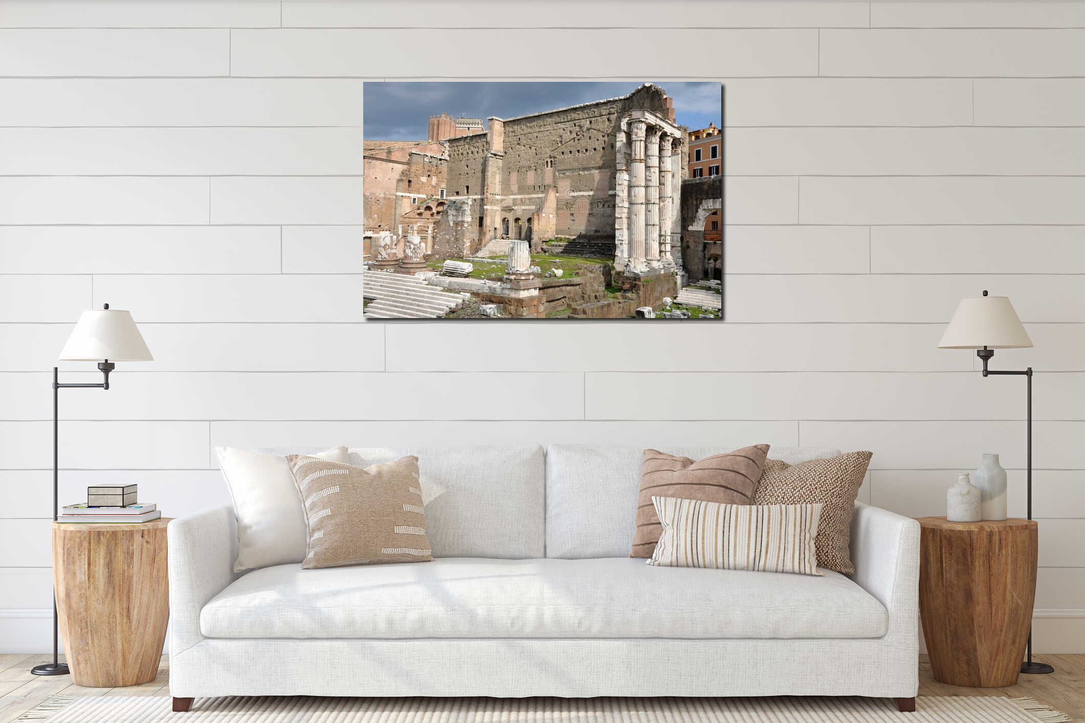 Imperial forum of Emperor Augustus. Rome, Italy interior mockup