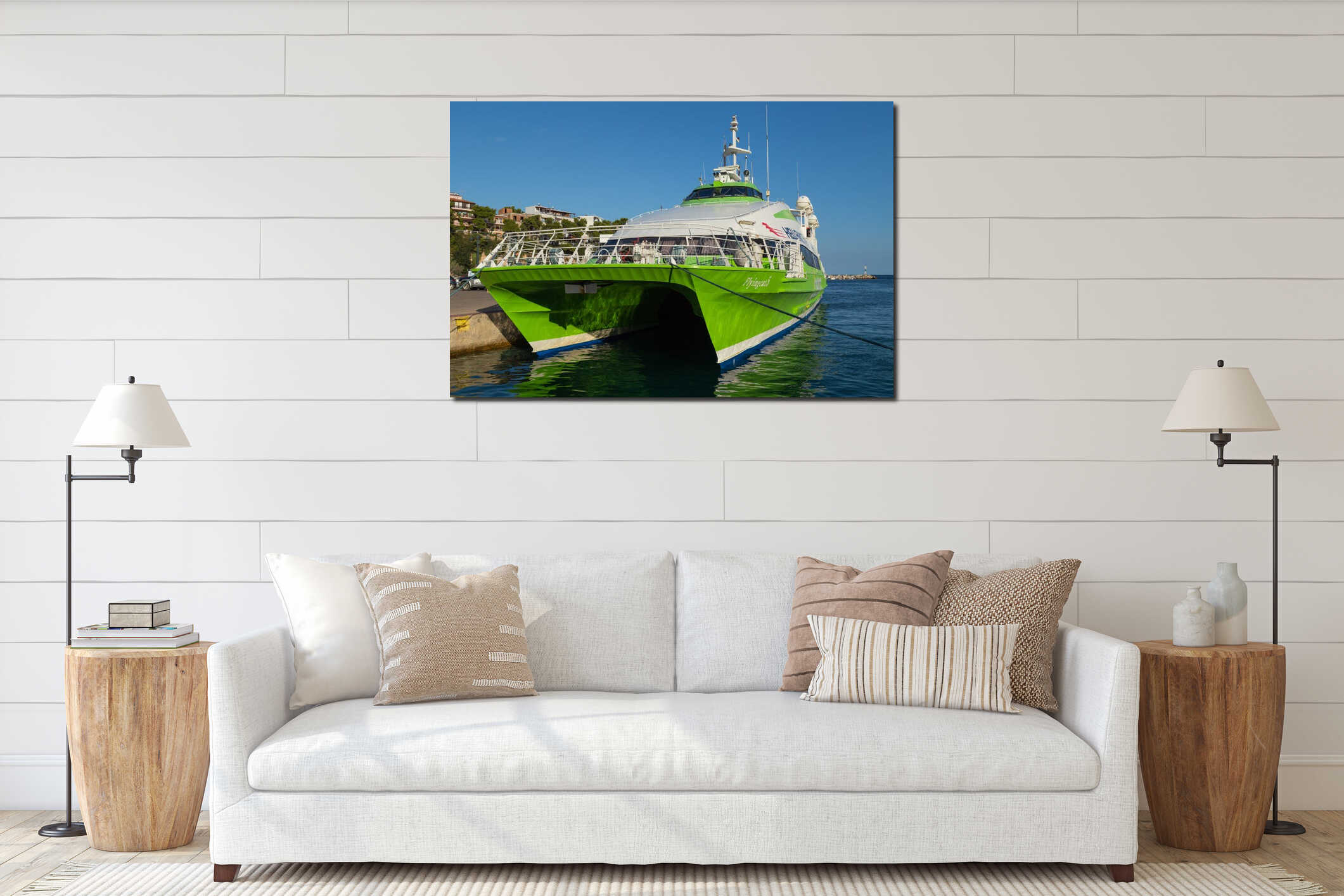 Hellenic Seaways catamaran ferry, Alonissos, Greece interior mockup