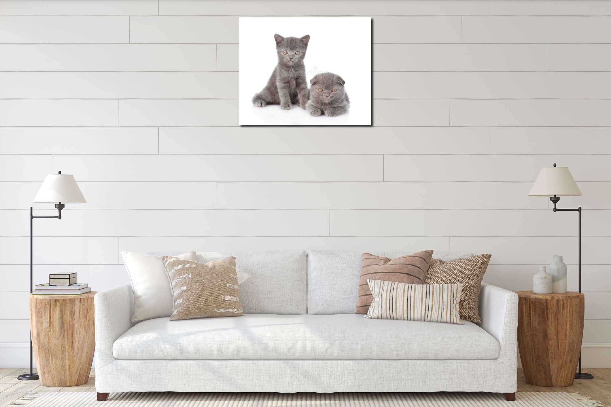 Canvas above sideboard for size context