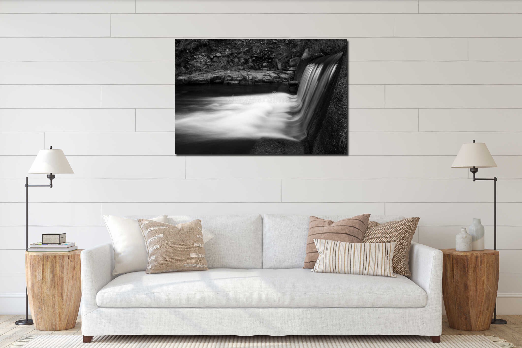 Water Weir in the Uklahamba Drakensberg interior mockup