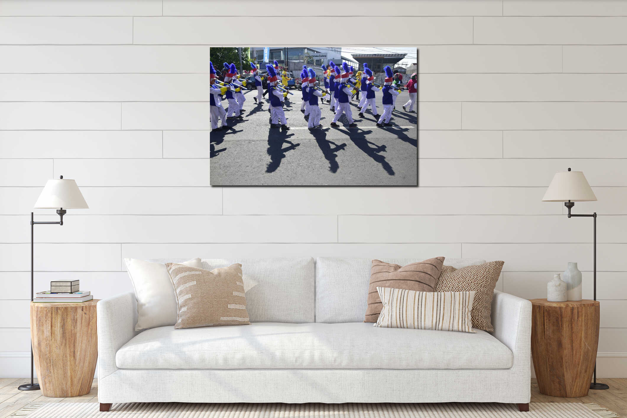 Carnival procession warak ngendog menaymbut ramadan in Semarang interior mockup