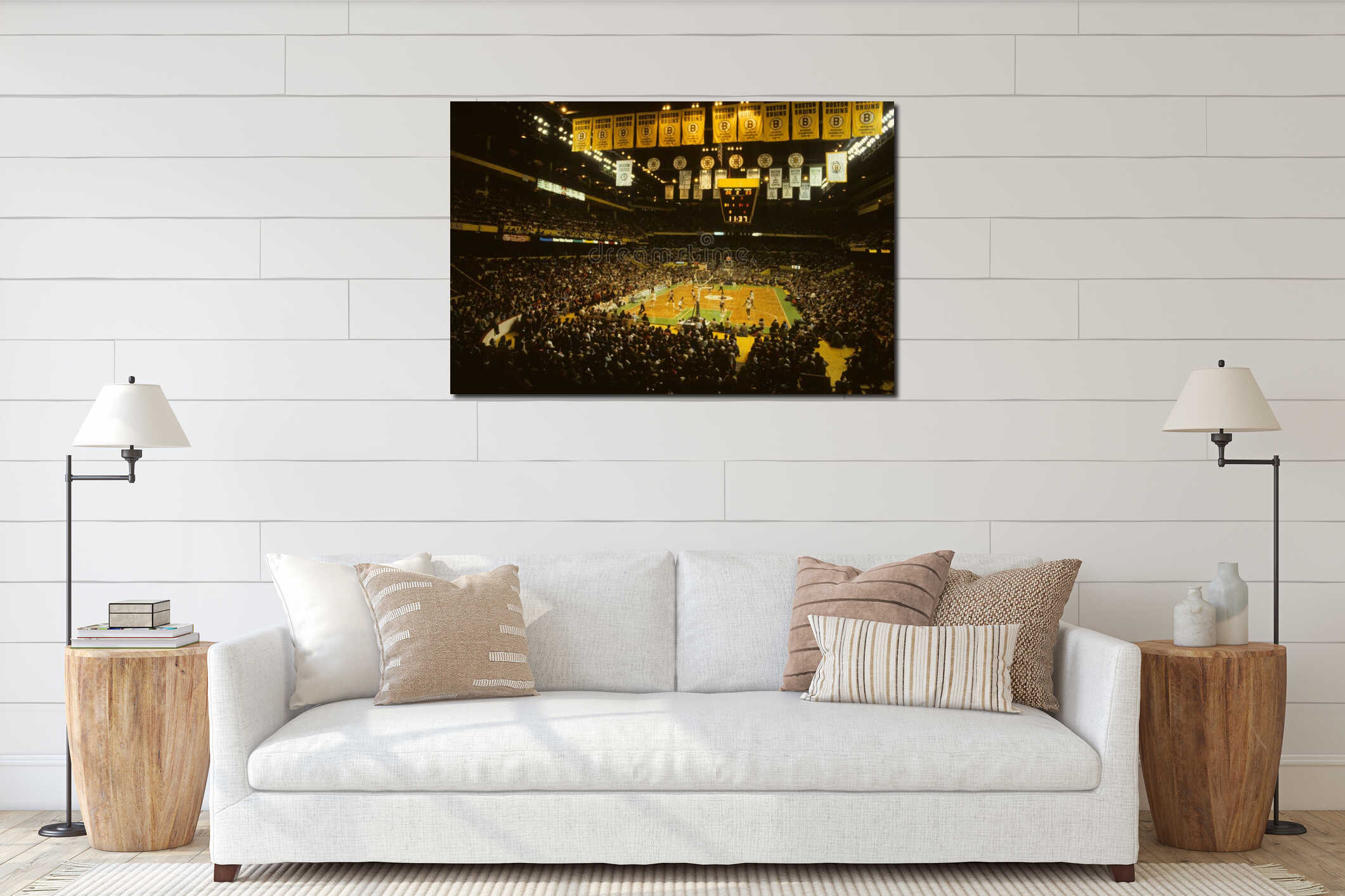 Old Boston Garden interior mockup