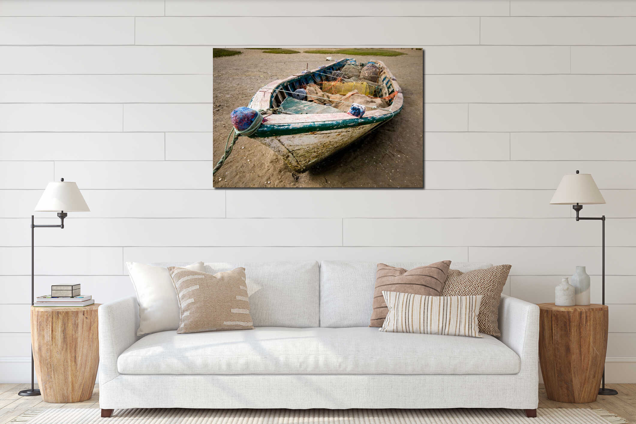 SMALL FISHING BOAT interior mockup