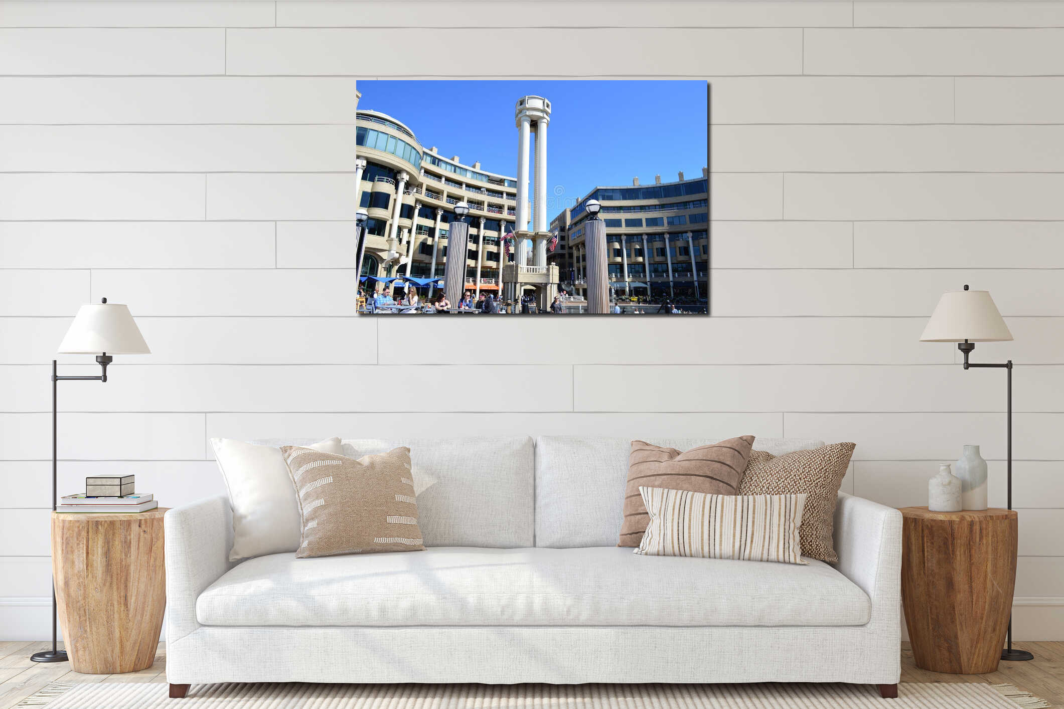 Waterfront Harbor Georgetown interior mockup