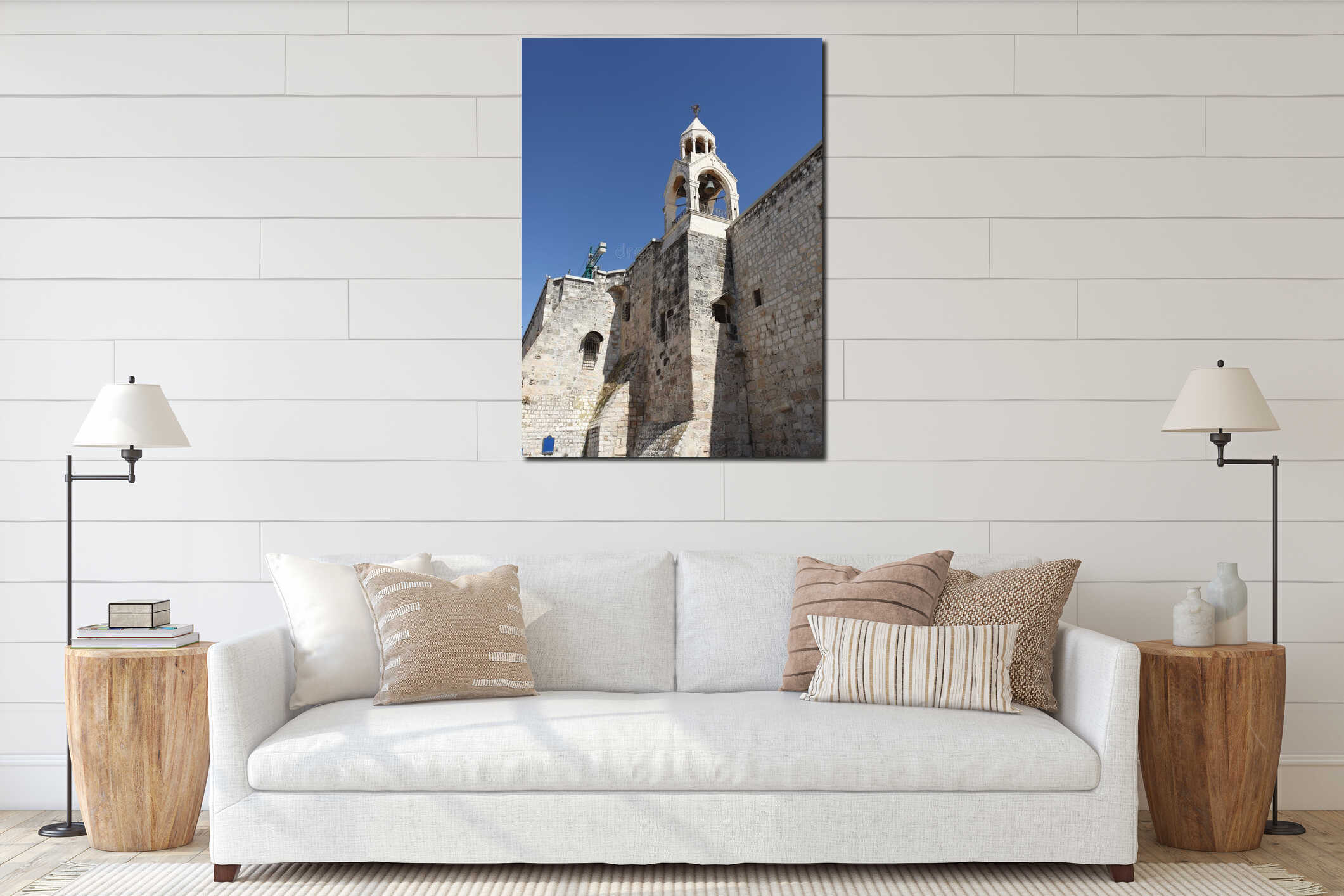 Bell Tower, Church of the Nativity, Bethlehem interior mockup