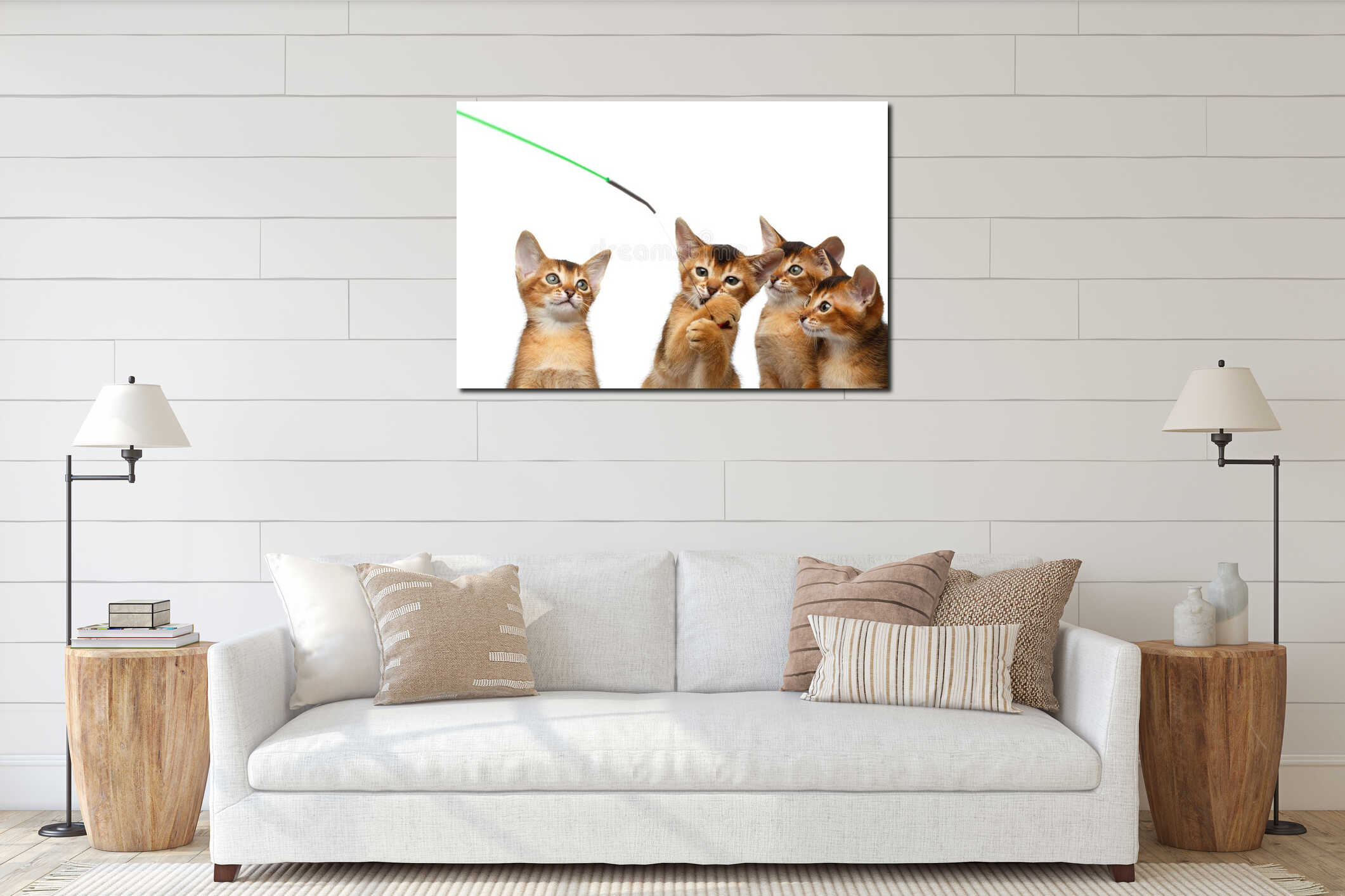 Canvas above sideboard for size context