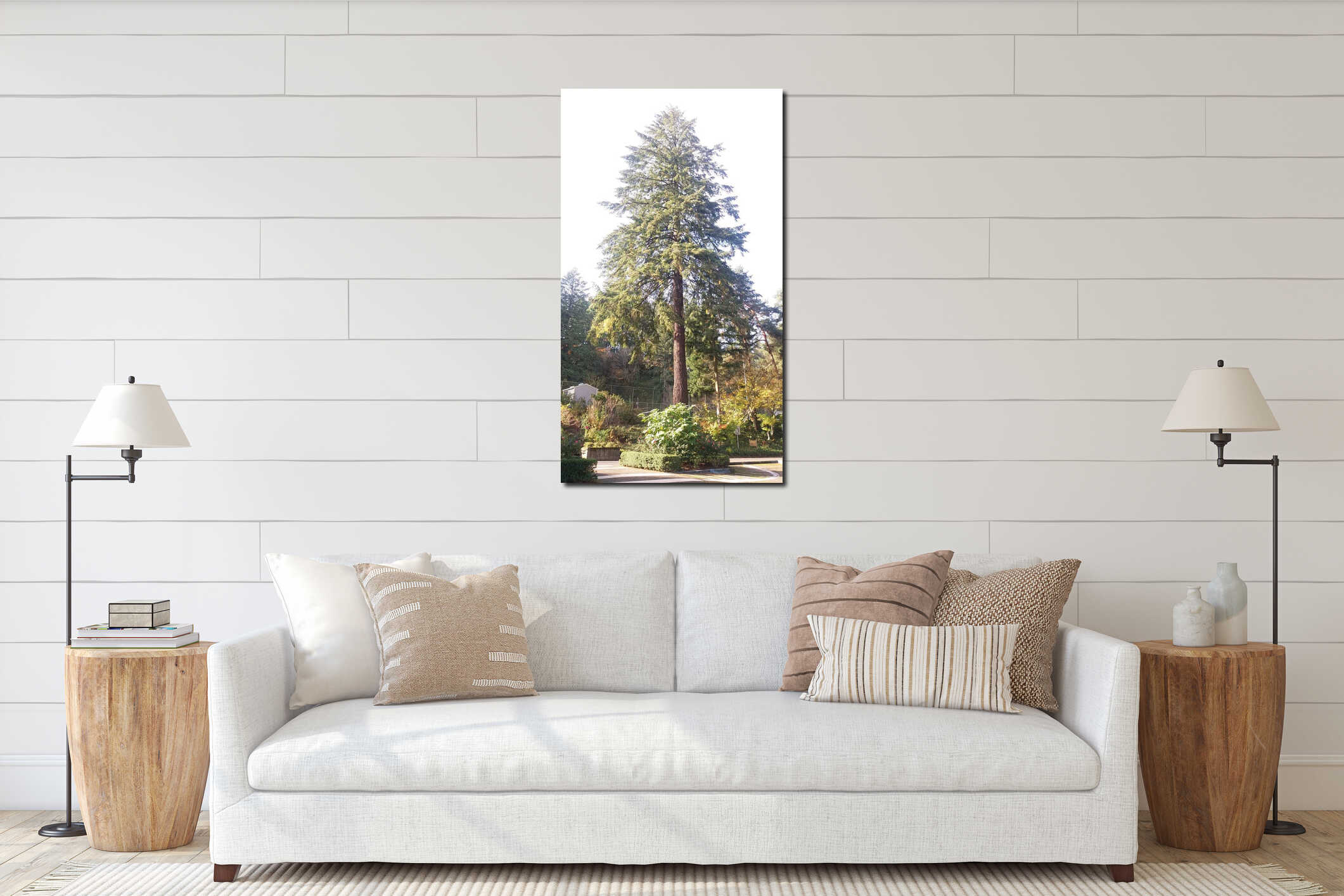 Big Tree in Roses Garden interior mockup
