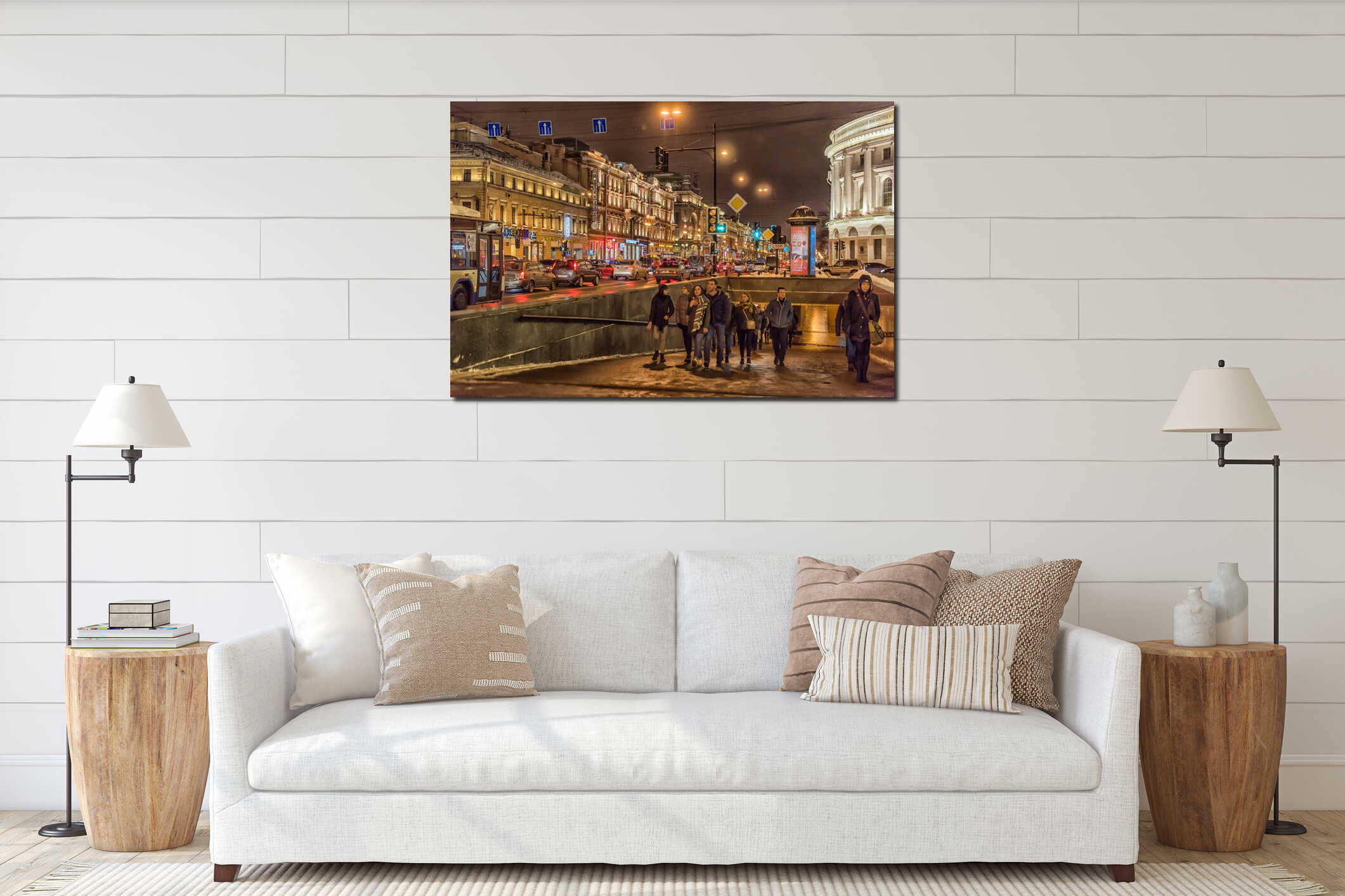 Nevsky Prospect, the entrance to the underground passage interior mockup