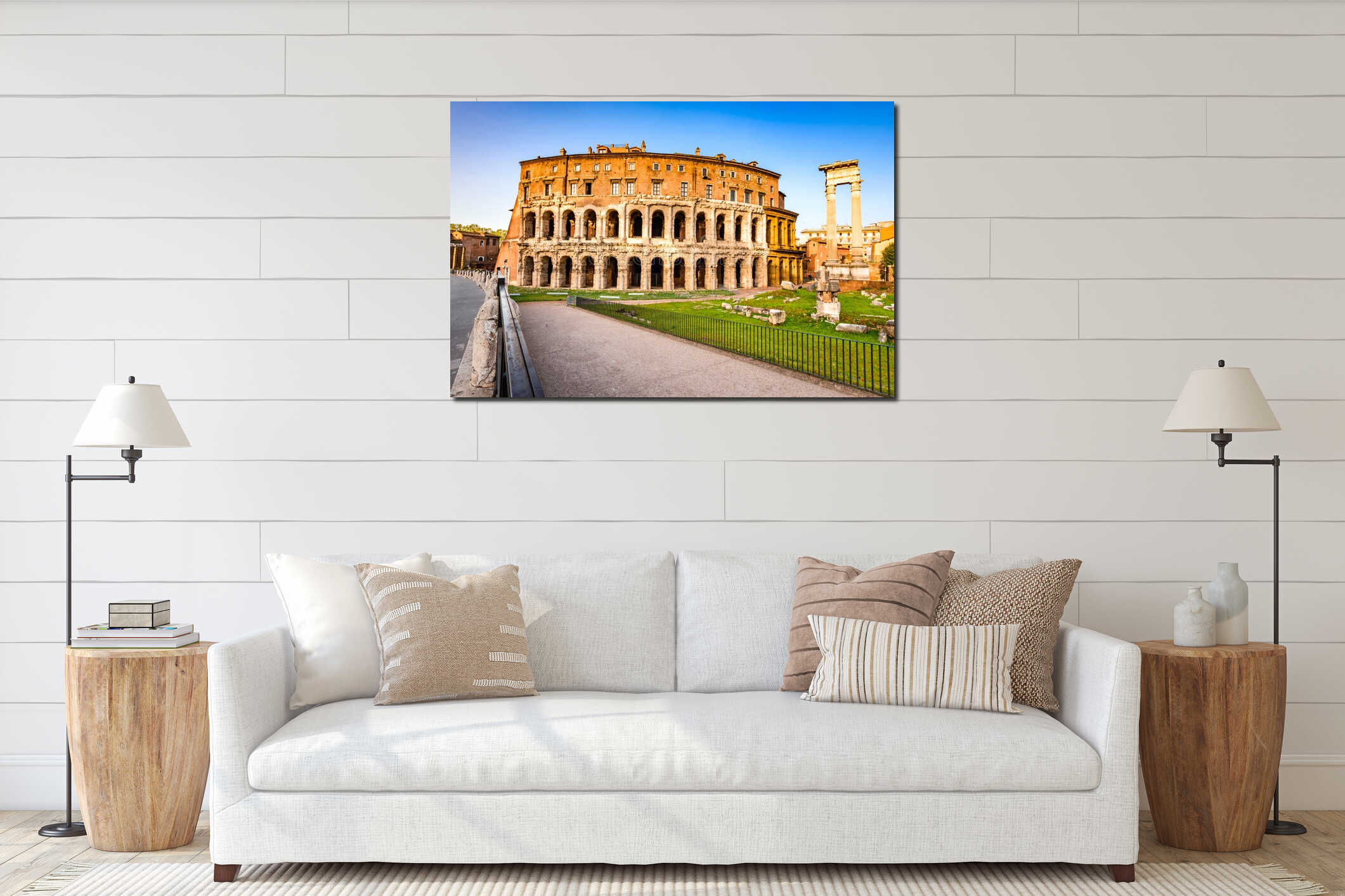 Rome, Italy - Theatre of Marcellus interior mockup