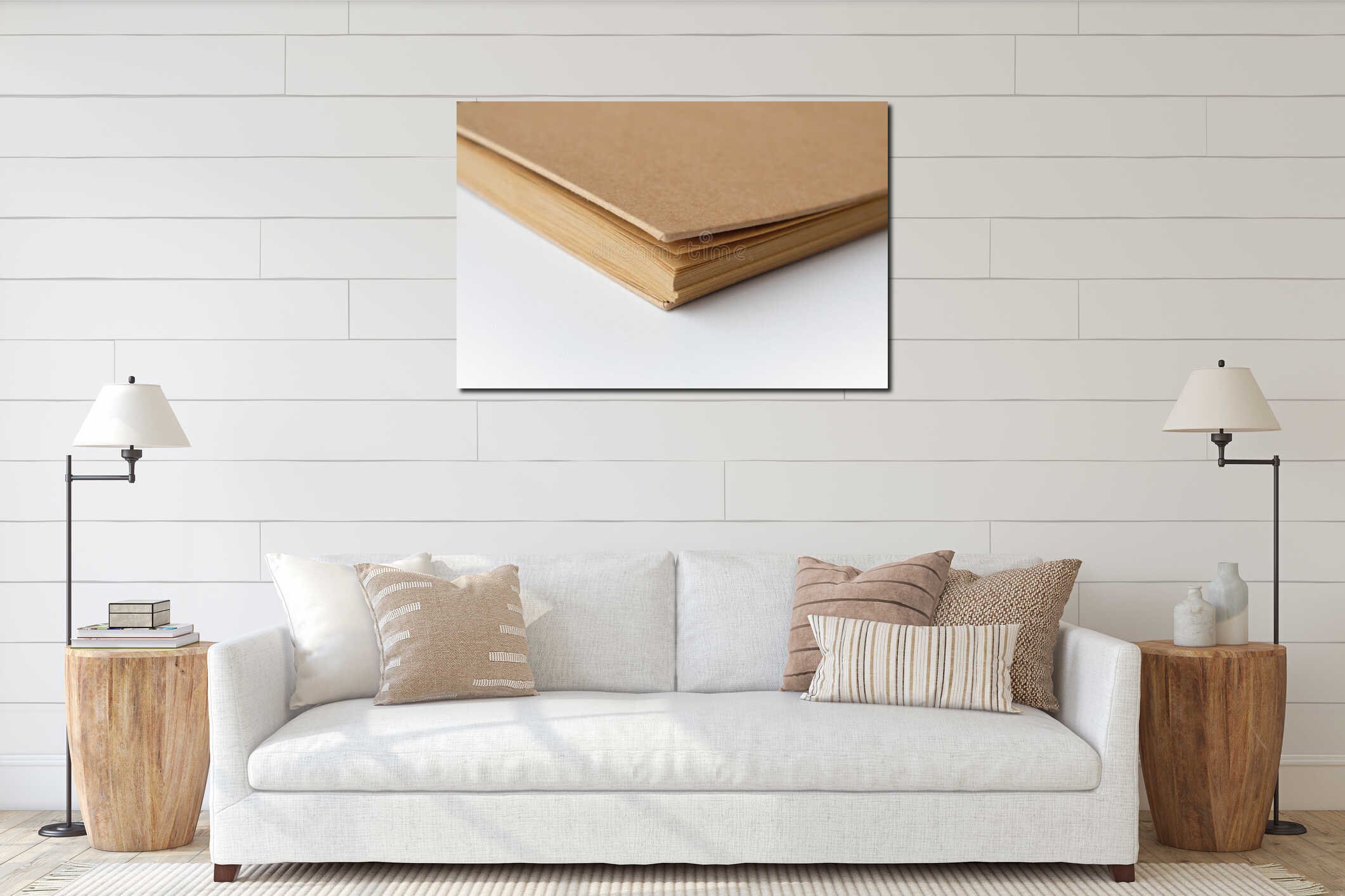 Canvas above sideboard for size context