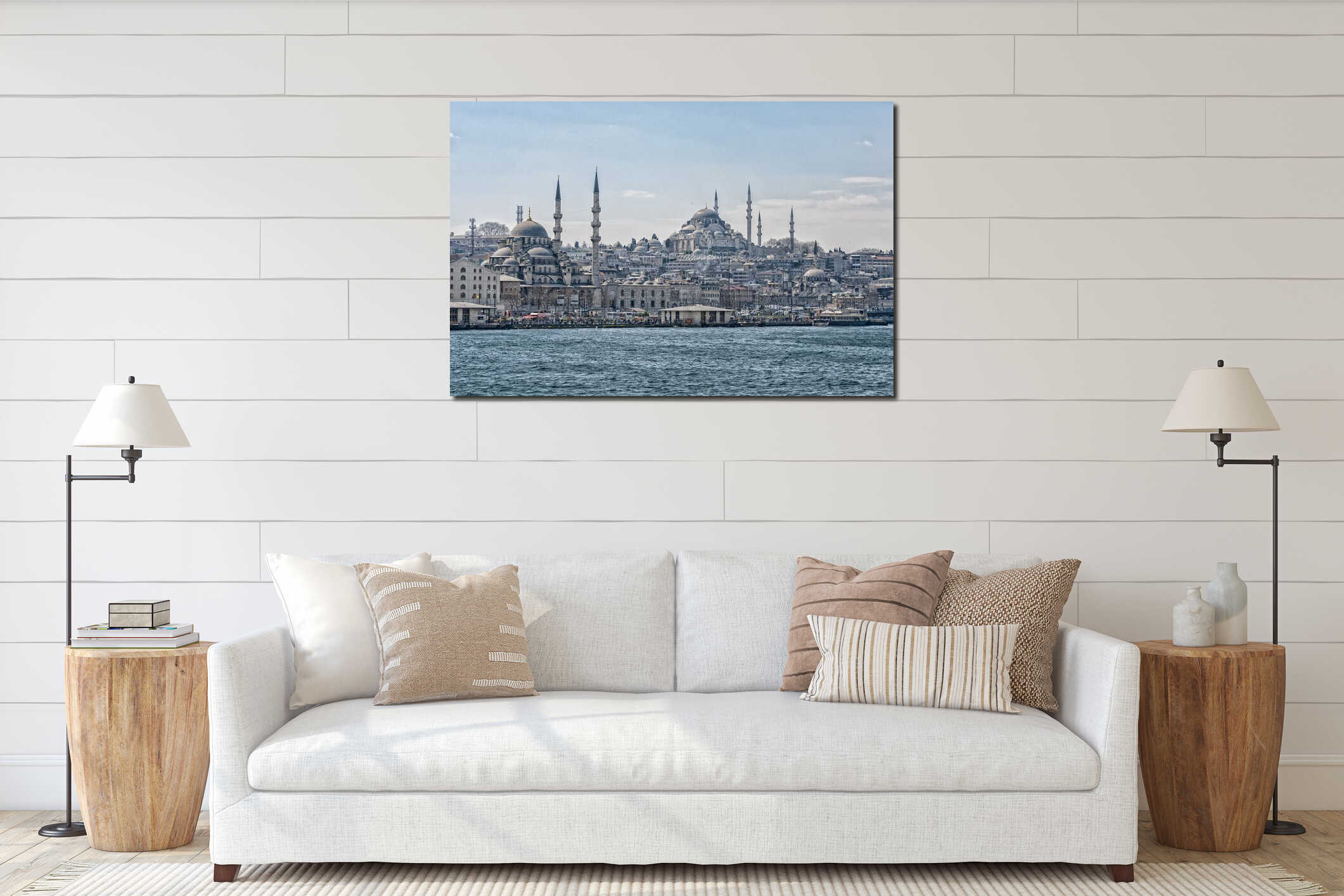 Istanbul Cityscape Suleymaniye Mosque interior mockup