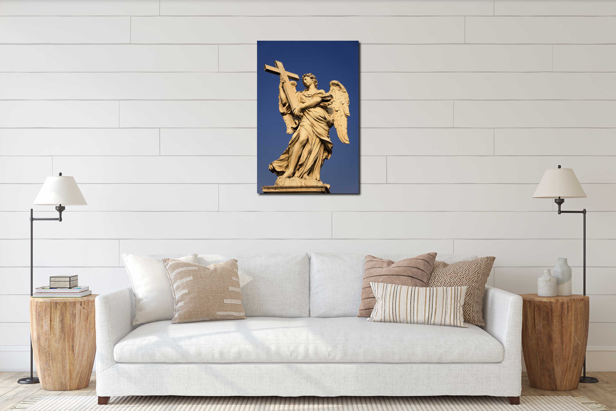 Angel with the Cross interior mockup