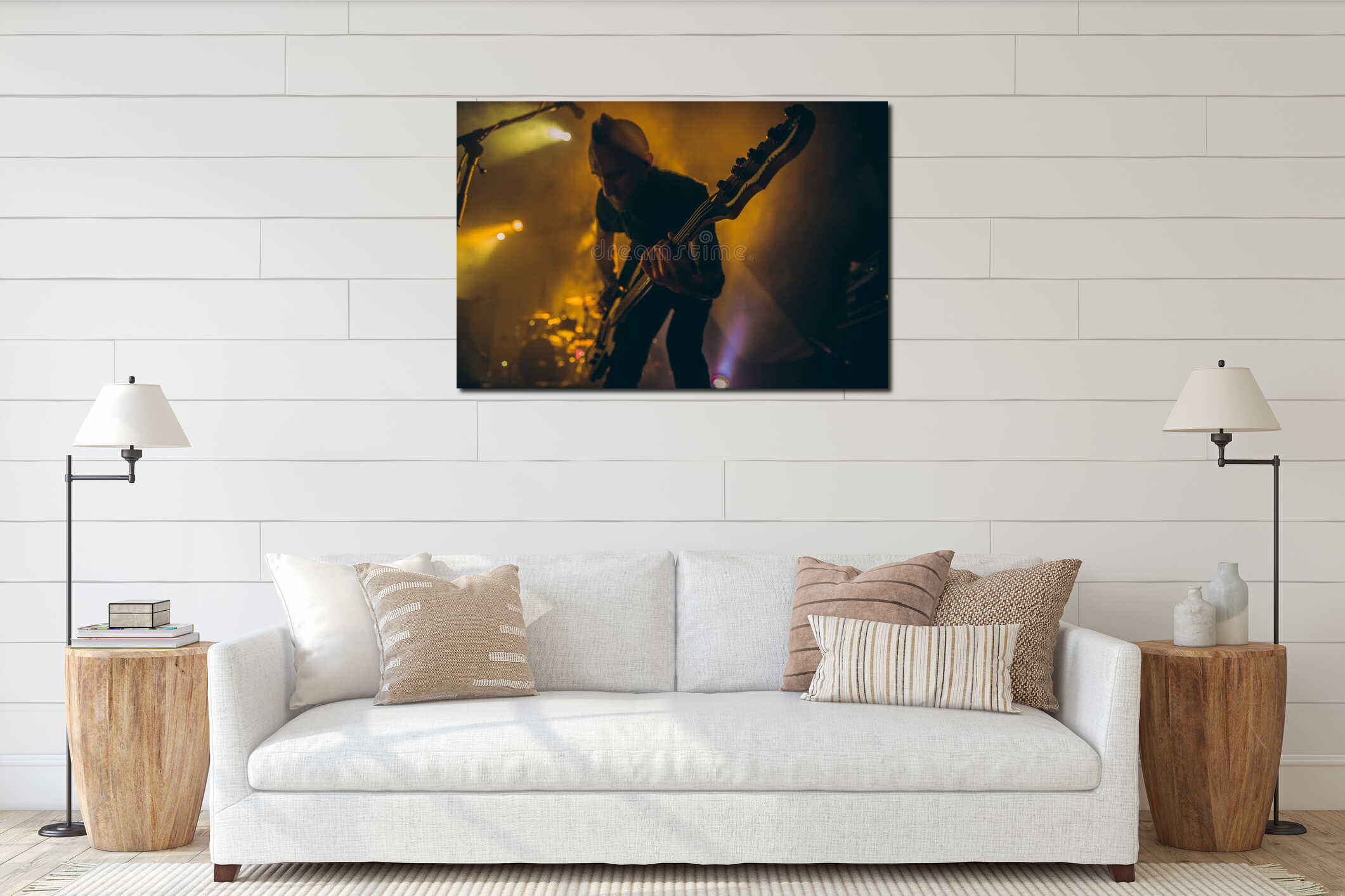 Canvas above sideboard for size context