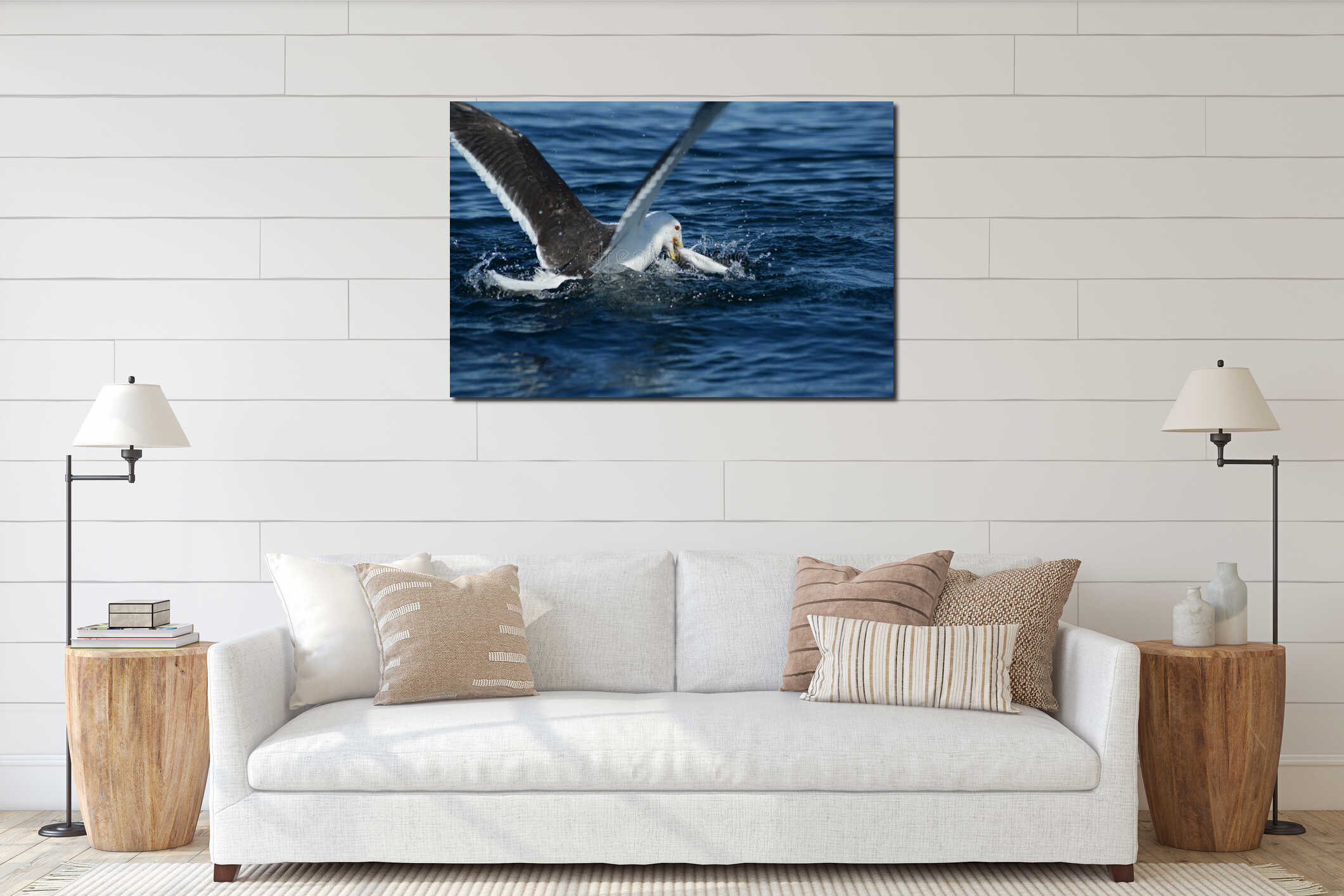 Seagull Fishing interior mockup