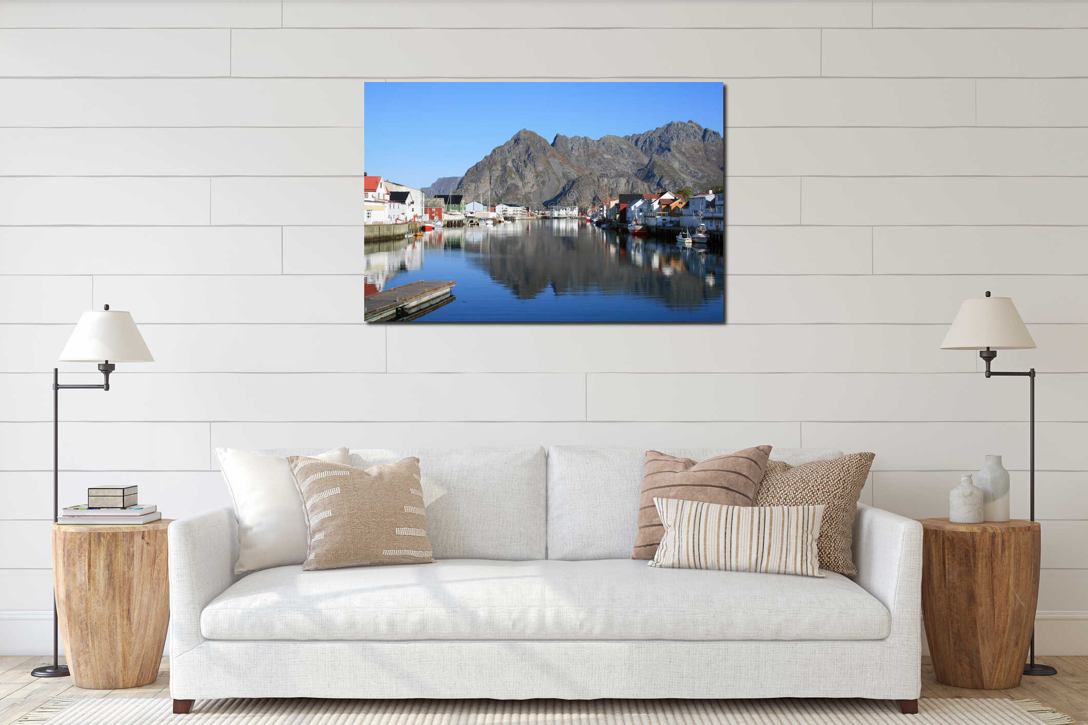 Lofoten islands - Norway interior mockup