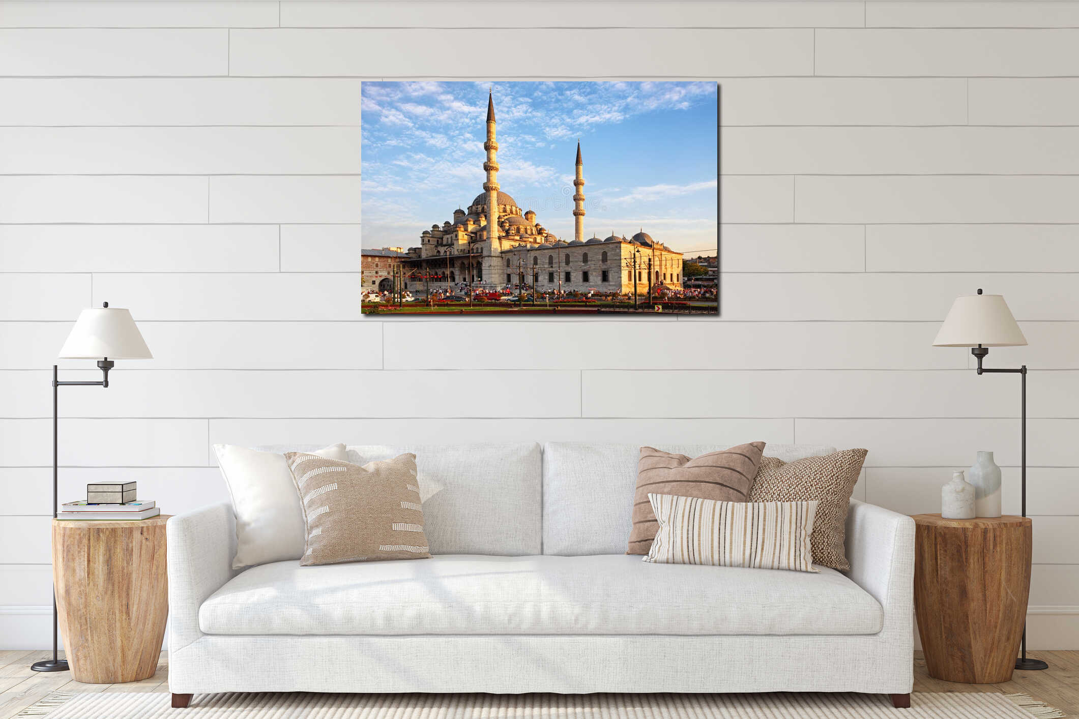 Yeni Cami mosque in Istanbul, Turkey interior mockup