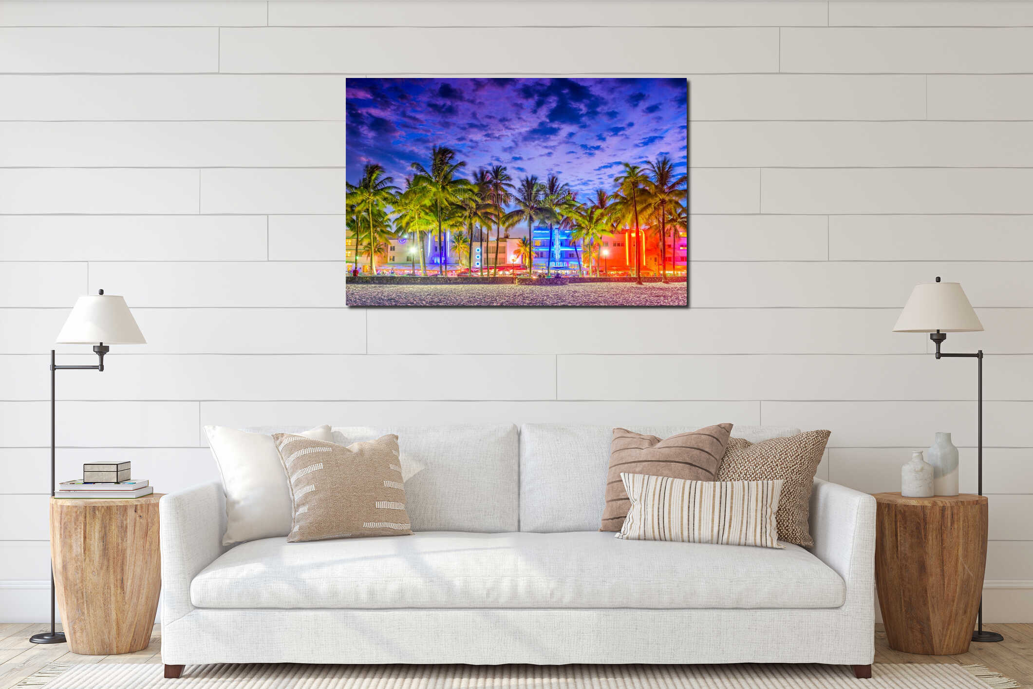 Miami Beach, Florida, USA interior mockup
