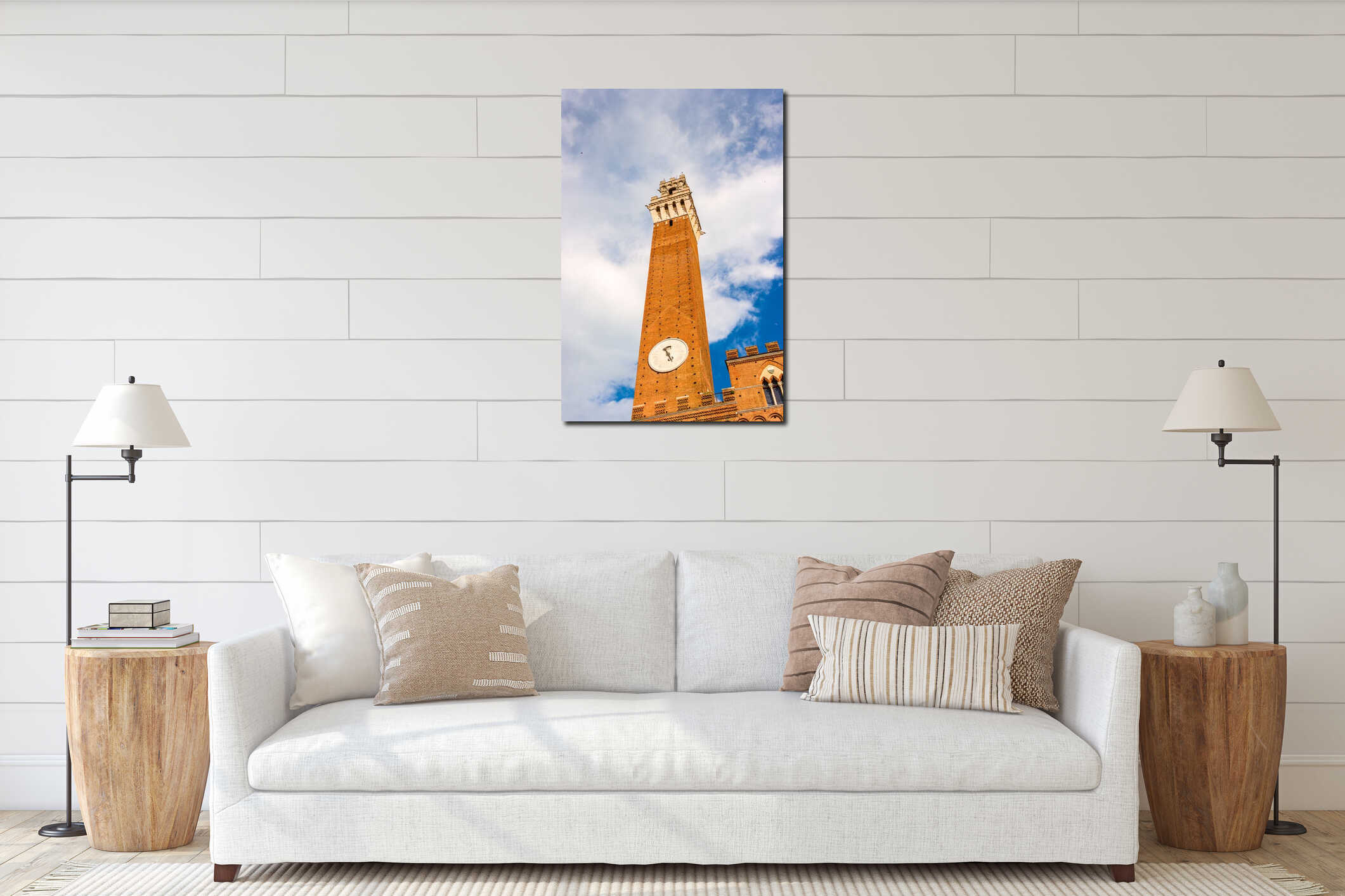 Famous Torre del Mangia interior mockup