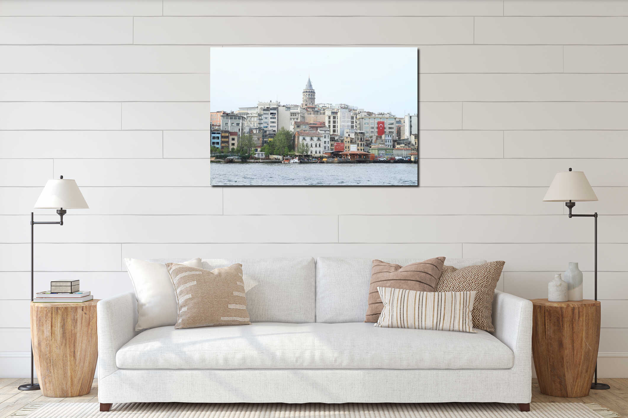 Galata Tower in Istanbul interior mockup